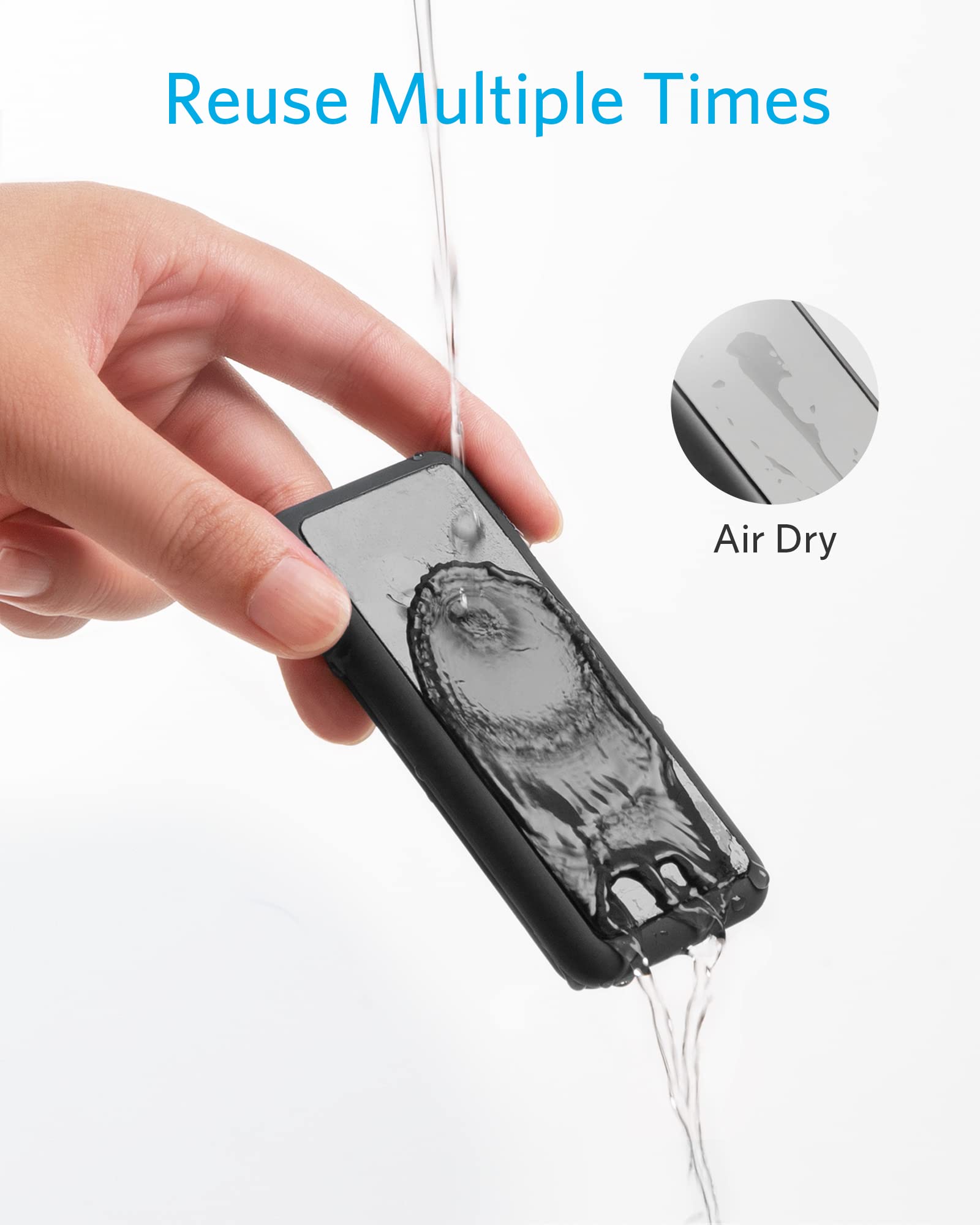 Anker Cable Management, Magnetic Cable Holder, Desktop Multipurpose Cord Keeper, 5 Clips For Lightning, Usb C, Micro Cables, Oth