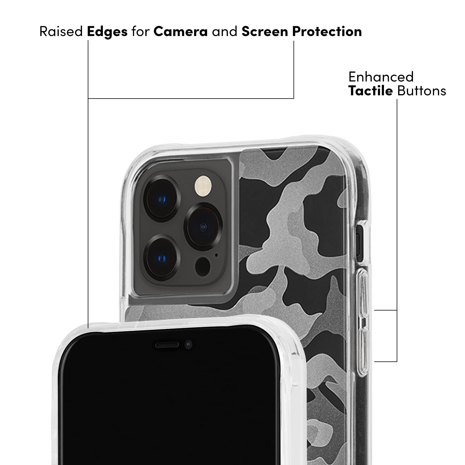 Case Mate   Tough   Case For Iphone 12 Pro Max (5G)   10 Ft Drop Protection   6.7 Inch   Clearly Camo