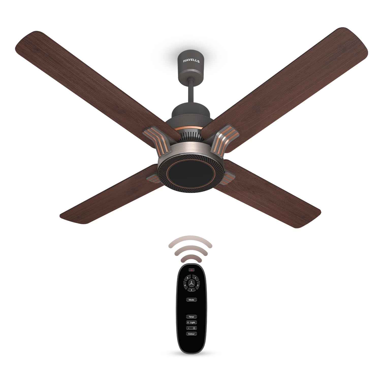 Havells 1320Mm Florette Bldc Motor Ceiling Fan|Remote Controlled, High Air Delivery Fan|5 Stars Rated, Upto 60% Energy Saving, 2