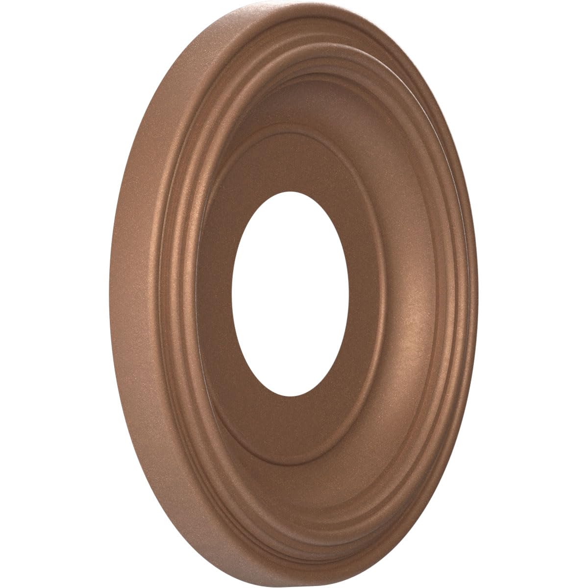 Ekena Millwork 10Od X 3 1/2Id X 1 1/8P Traditional Thermoformed Pvc Ceiling Medallion (Fits Canopies Up To 5 1/2), Aged Copper