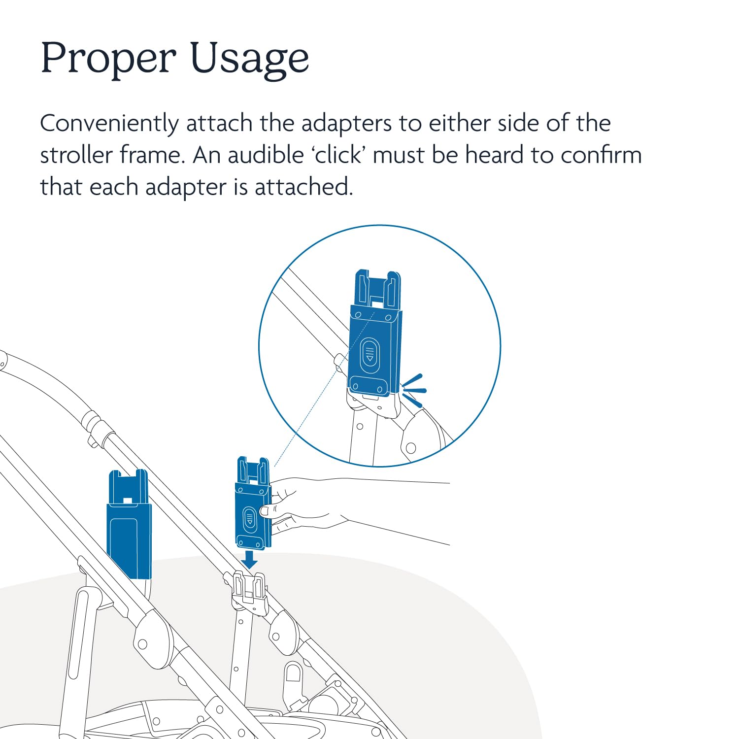 Uppababy Cruz Upper Adapter   Compatible With Cruz, Bassinet, Aria, Mesa V2, Or Mesa Max Infant Car Seats   Quick + Secure Attac