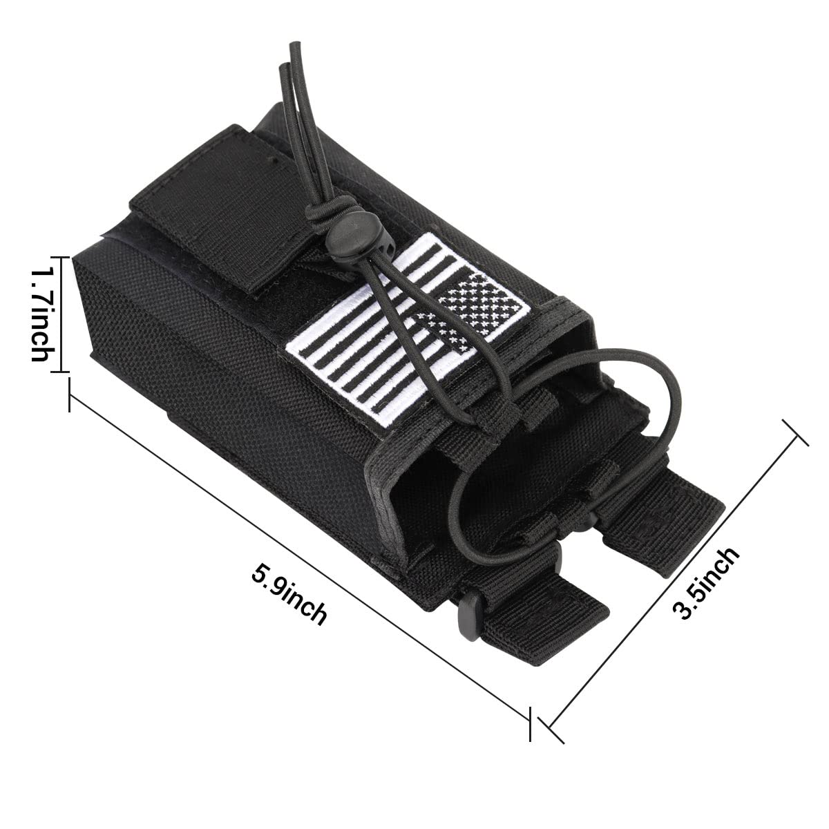 Tactical Radio Holster Case Molle Radio Pouch Military Heavy Case Accessories Radio Holder Duty Belt Holster Bag For Baofeng Uv