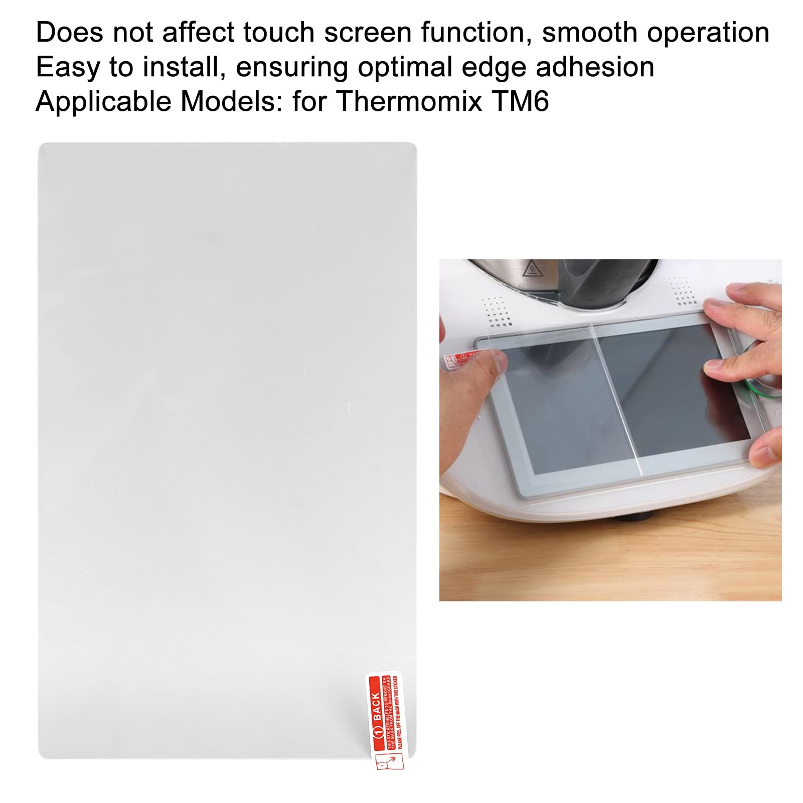 Banapoy Screen Protector For Thermomix Tm6, Food Processor Screen Film Anti Scratch Cooking Machine Screen Cover For Thermomix T