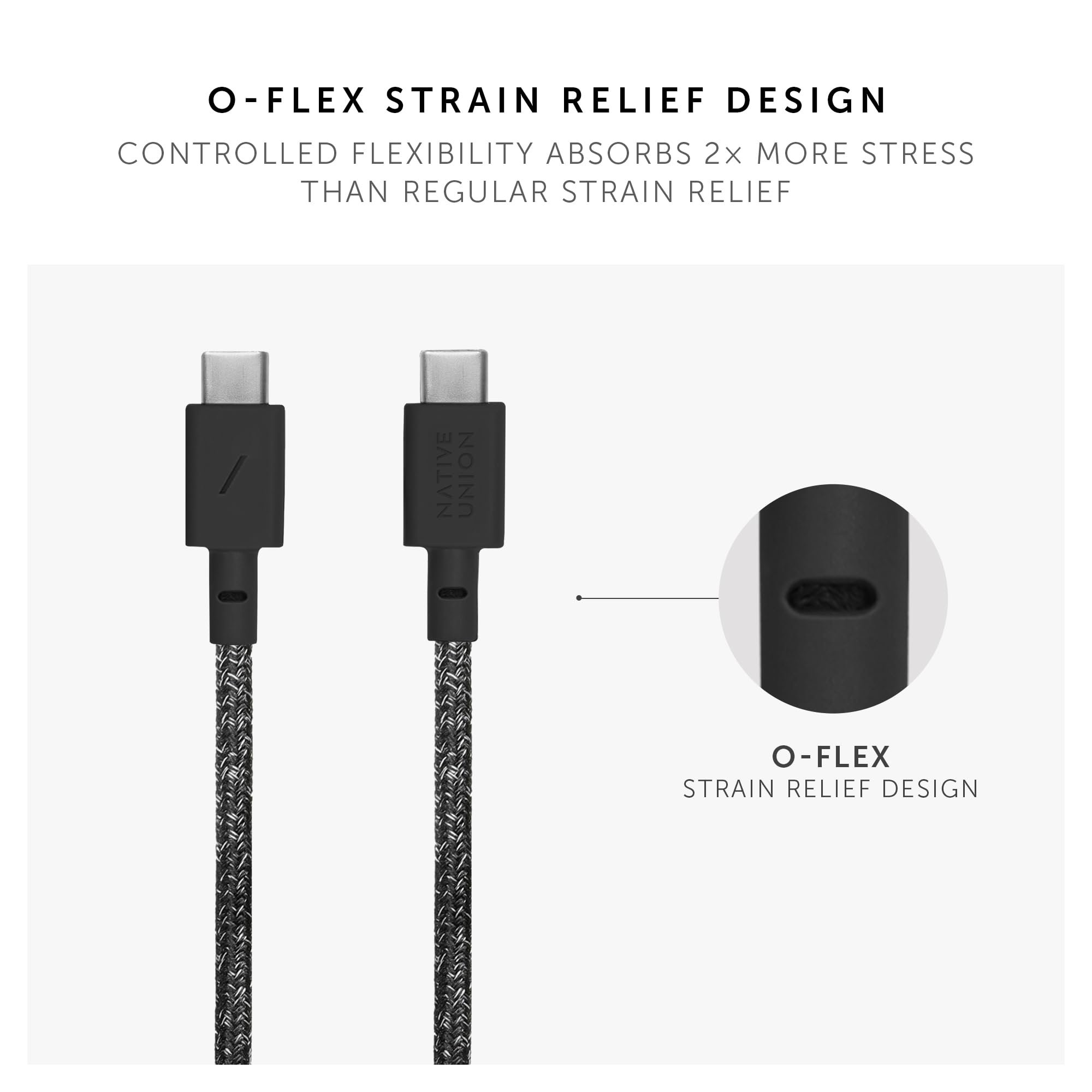 Native Union Type C Belt Cable   Usb C To Usb C 4Ft Ultra Strong Charging Cable Compatible With Iphone 15, 15 Plus, 15 Pro, 15 P