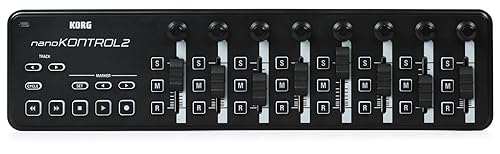 Korg Nanokontrol2 Slim Line Usb Control Surface, Black