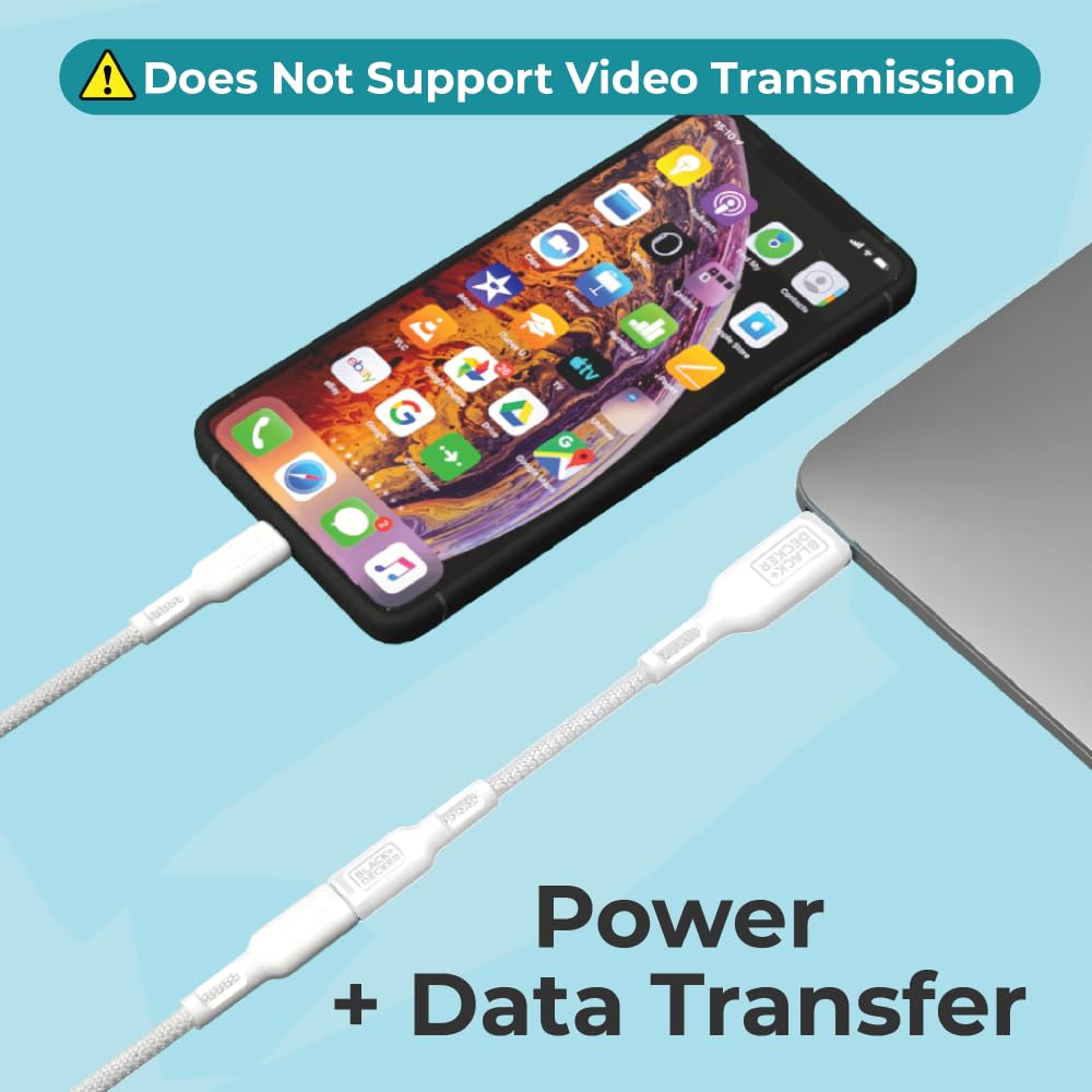 Black+Decker Usb C To Usb Adapter [2 Pack], Type C Female To Usba Male Otg Cable Usba To Usbc Adapter Apple Compatible With Macb