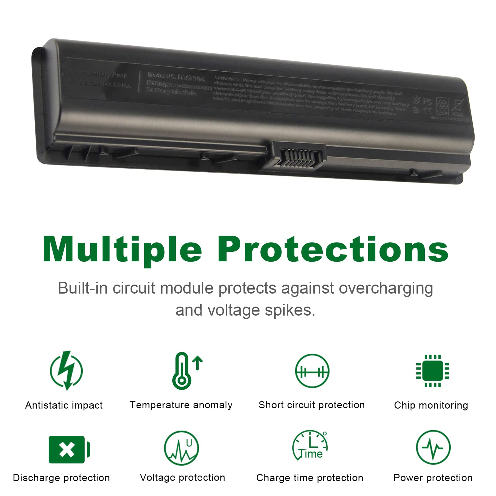 Fancy Buying New Dv2000 Laptop Battery For Hp Pavilion Dv2100 Dv2500 Dv6000 Dv6700 Series P/N'S: 441425 001 446506 001 446507 00