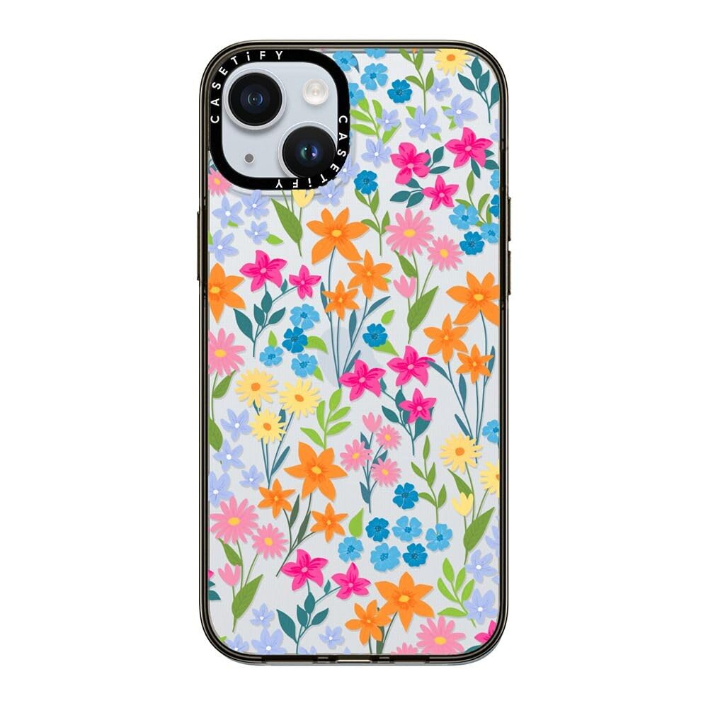 Casetify Compact Case For Iphone 15 Plus [2X Military Grade Drop Tested / 4Ft Drop Protection]   Bright Spring Flowers   Daisy F