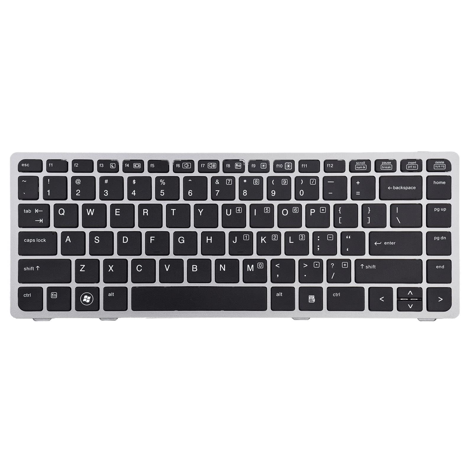 Tlbtek Keyboard Replacement Compatible With Hp Probook 6460B 6465B 6470B 6475B And Elitebook 8460P 8460W 8470P 8470W Series Lapt