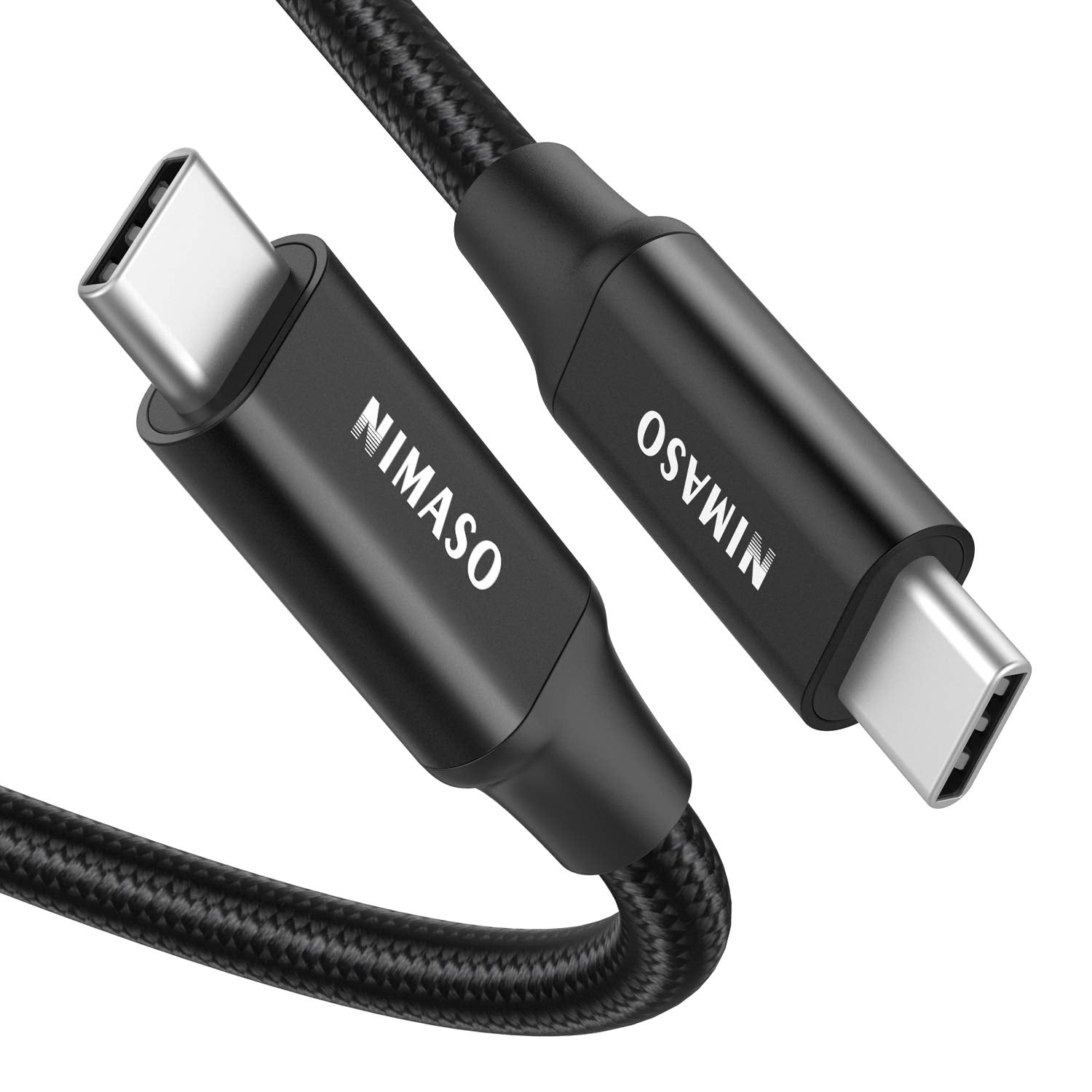 Nimaso Usb C 3.1 Gen 2 Cable 10Gbps Data Transfer, 4K Video Output Monitor Cable 100W Pd Fast Charging Cable For Iphone 15Pro/15