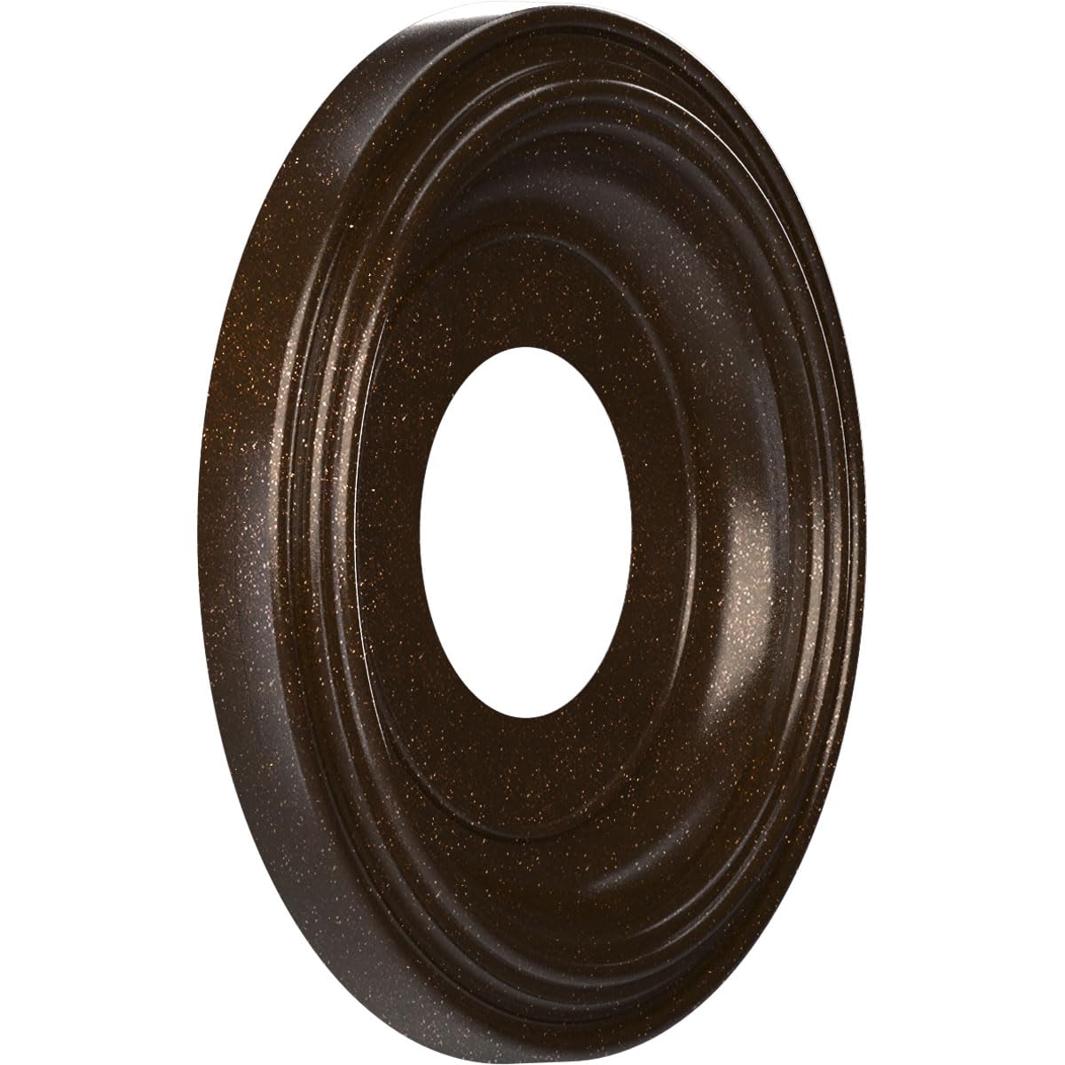 10Od X 3 1/2Id X 1 1/8P Traditional Thermoformed Pvc Ceiling Medallion (Fits Canopies Up To 5 1/2), Textured Metallic Mystic Bro