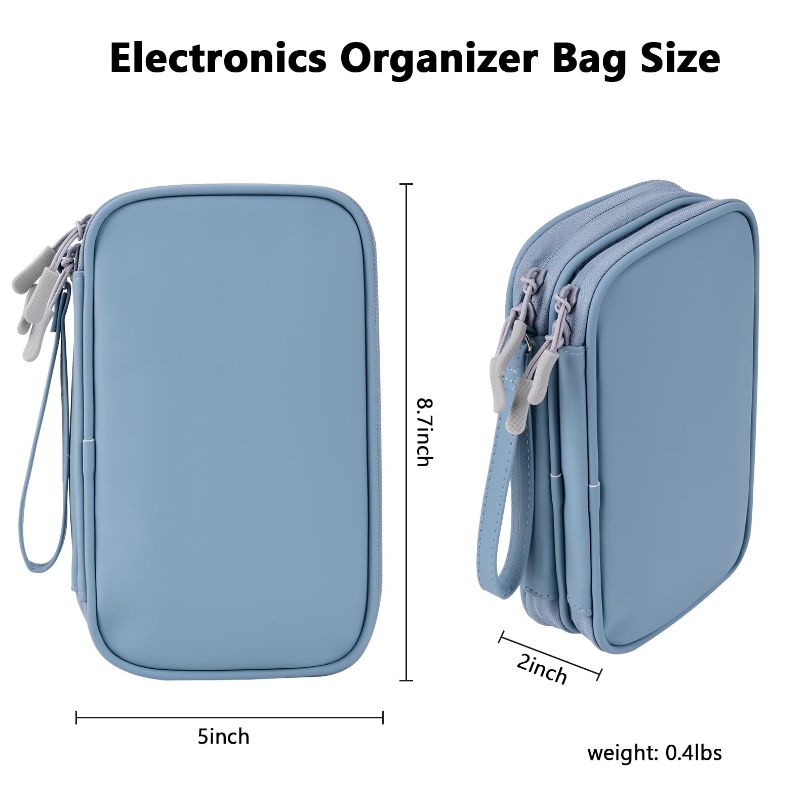 Ddgro Cord Travel Organizer Tech Accessories Carrying Case Electronic Gadgets Cables Charger Mobile Phone Earphones Power Bank S