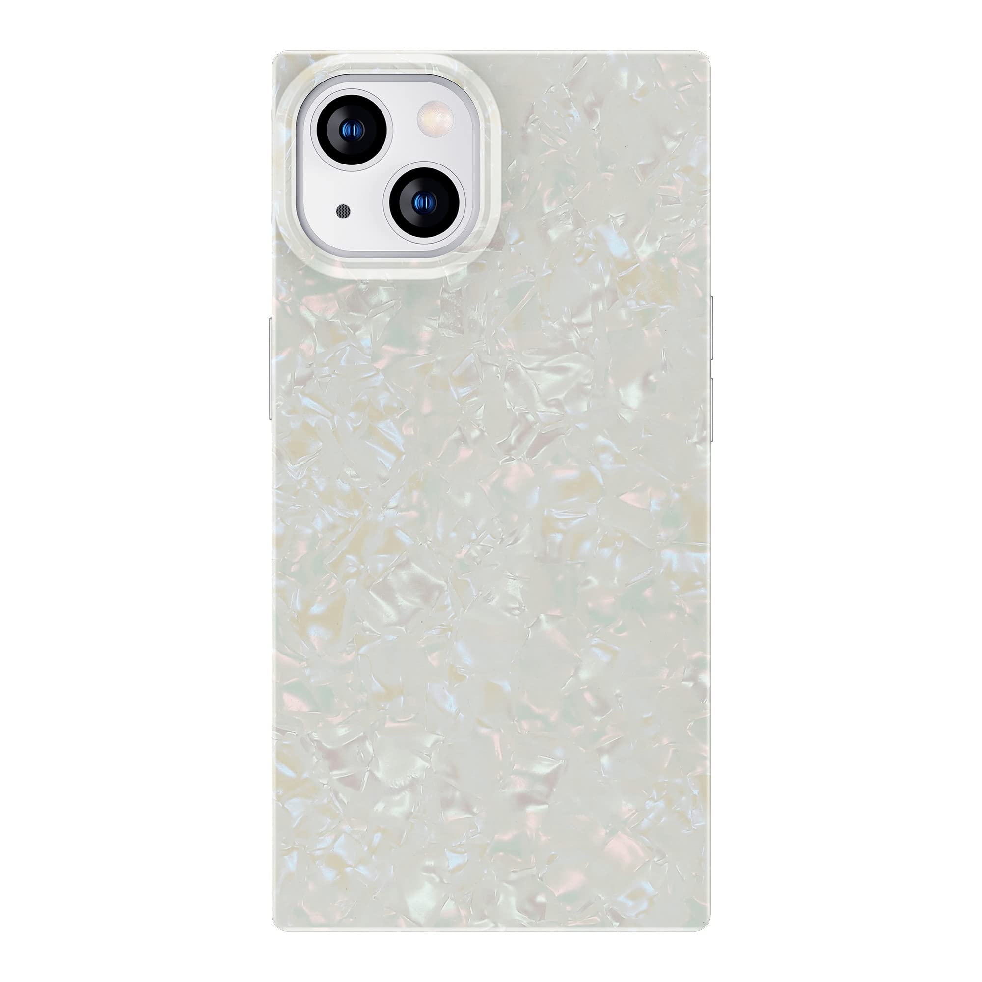 Cocomii Square Iphone 13 Case   Square Pearl Glitter   Slim   Lightweight   Glossy   Sturdy Tpu Silicone   Mother Of Pearl Seash