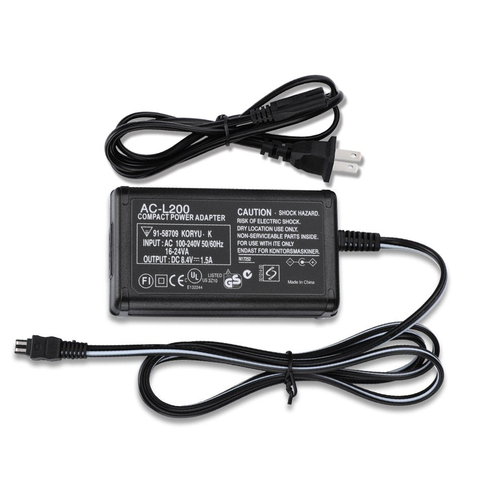 Ac L200 Ac Power Adapter Charger Compatible Sony Handycam Camcorder Dcr Sx40 Dcr Sx41 Dcr Sx44 Dcr Sx45 Sx60 Sx63 Sx65 Sx83 Sx85