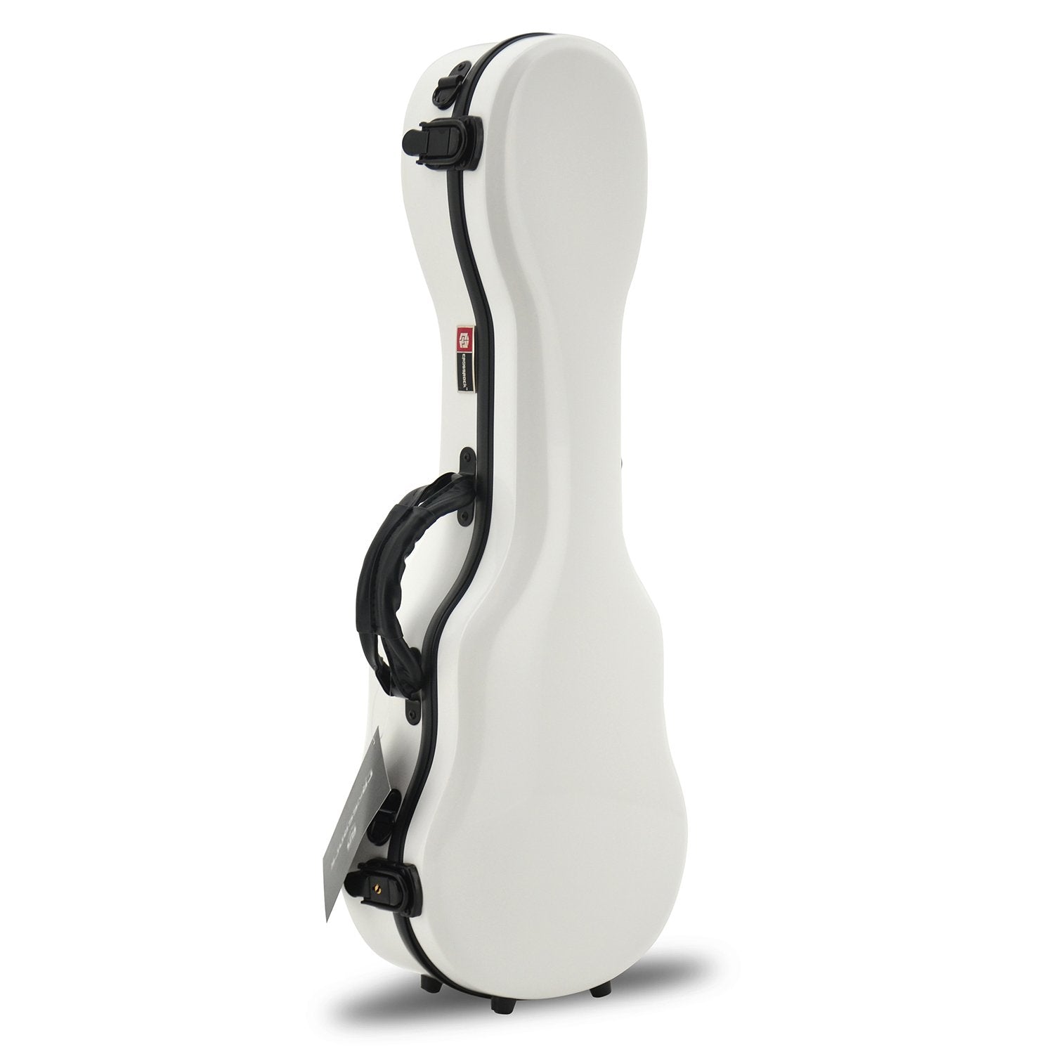 Crossrock CRF1000SUWT Fiberglass Soprano Ukulele Hard-Shell Case, White