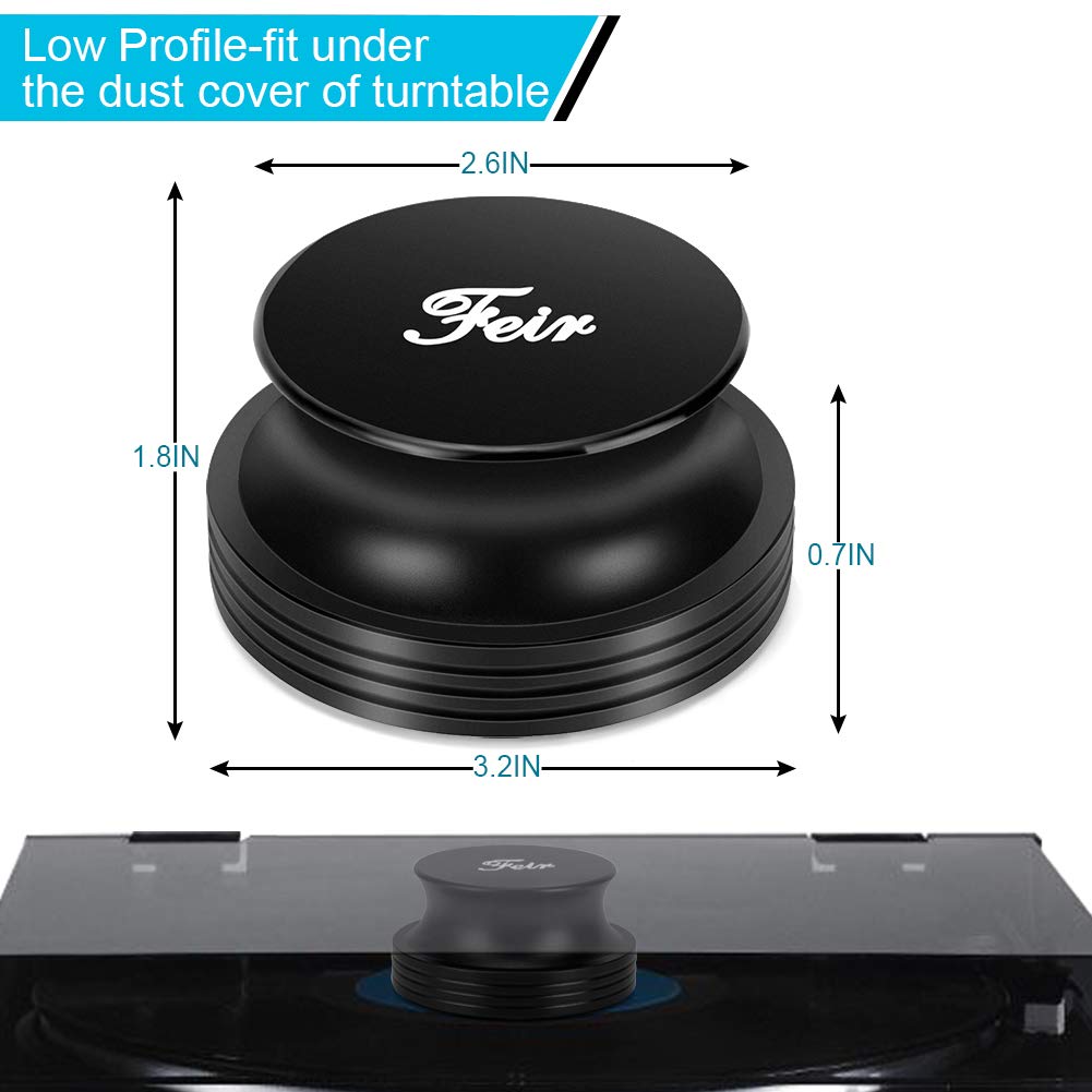 Record Weight Stabilizer Turntable Clamp   14Oz Premium Aluminum Weight Clamps For Hifi Turntable Vinyl Disc Lp Record Player