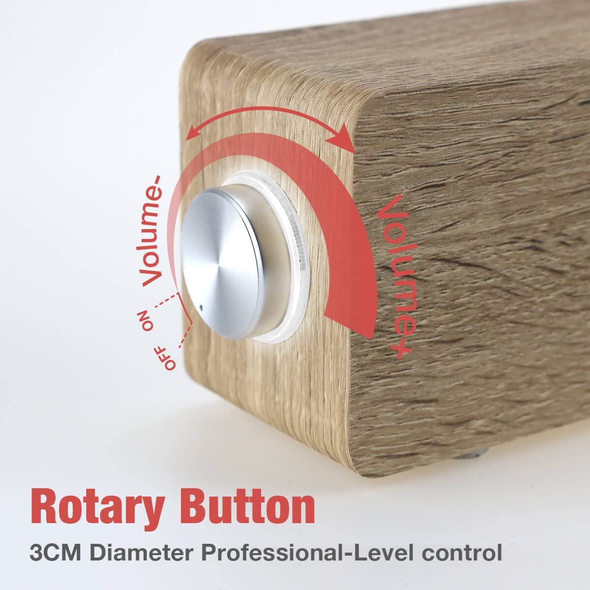 Mica Computer Speakers, Wired Computer Sound Bar, Wooden Mini Soundbar, Usb Powered Pc Speakers 3.5Mm Aux & Pc Input (Yellow)