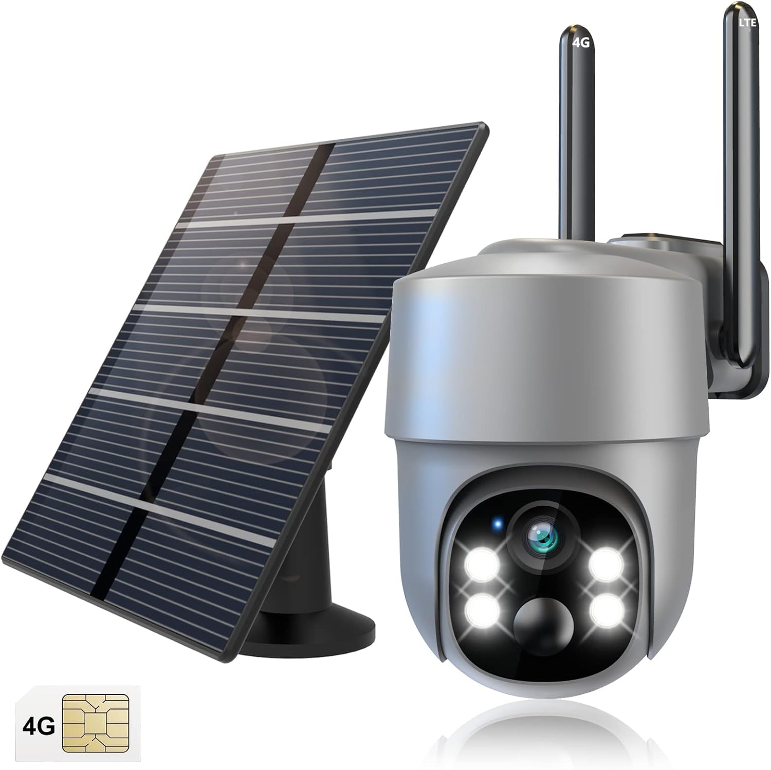 Xparkin Outdoor Cameras For Home Security   4G Lte Cellular No Wifi Solar Security Cameras Wireless Outdoor With Floodlight Colo