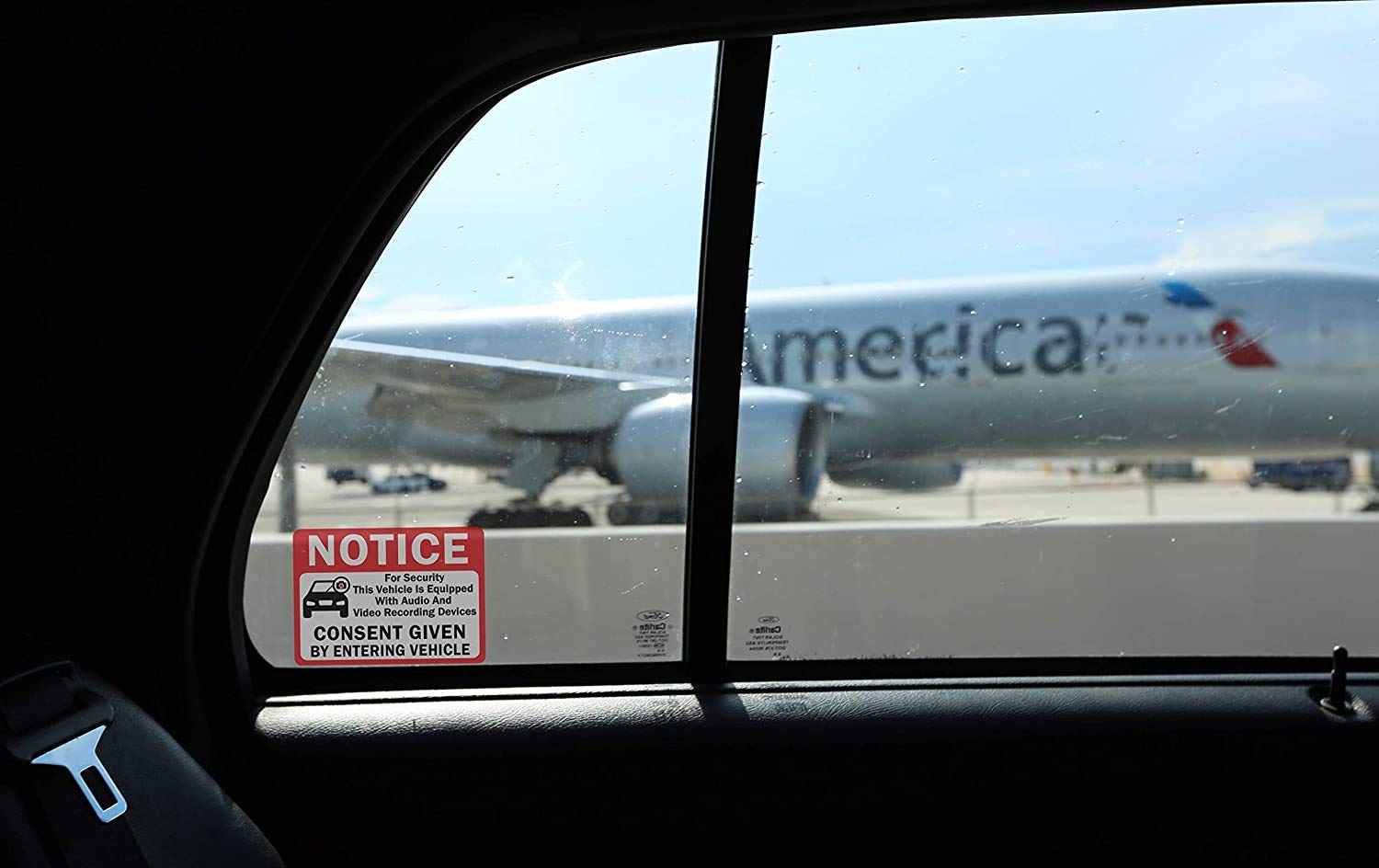 10 Pack Double Sided 3.5''X2.5''   Notice Vehicle Is Equipped With Audio And Video Recording Devices Consent By Entering Car Sti