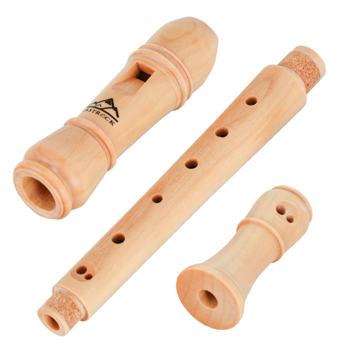 Eastrock Soprano Recorder Baroque Fingering C Key Beginners, Recorder Instrument For Kids Adults, 3 Piece Recorder With Hard Cas