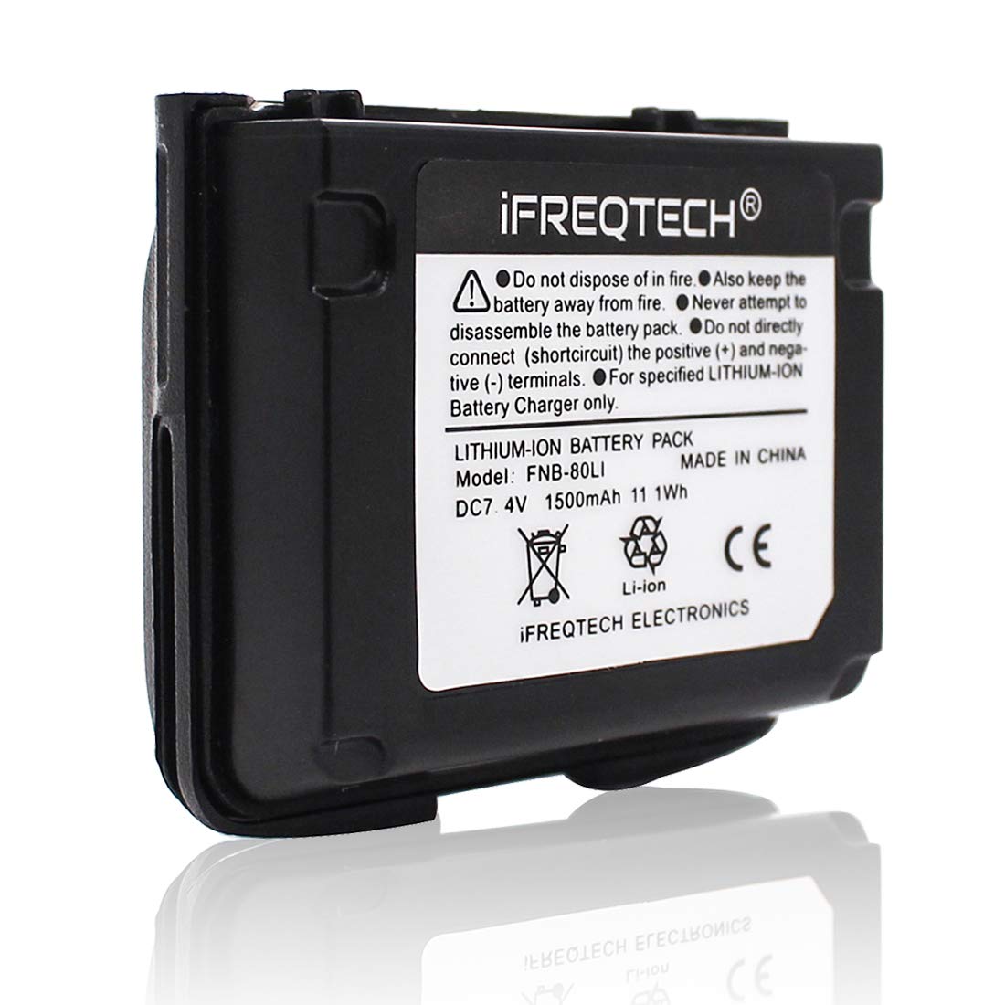 Ifreqtech Battery For Vx 5R Vx 6R Vx 7R Vxa 710 Hx460 Hx470 Vxa 700 Fnb 80Li Fnb 58Li Li Ion Battery 1500Mah