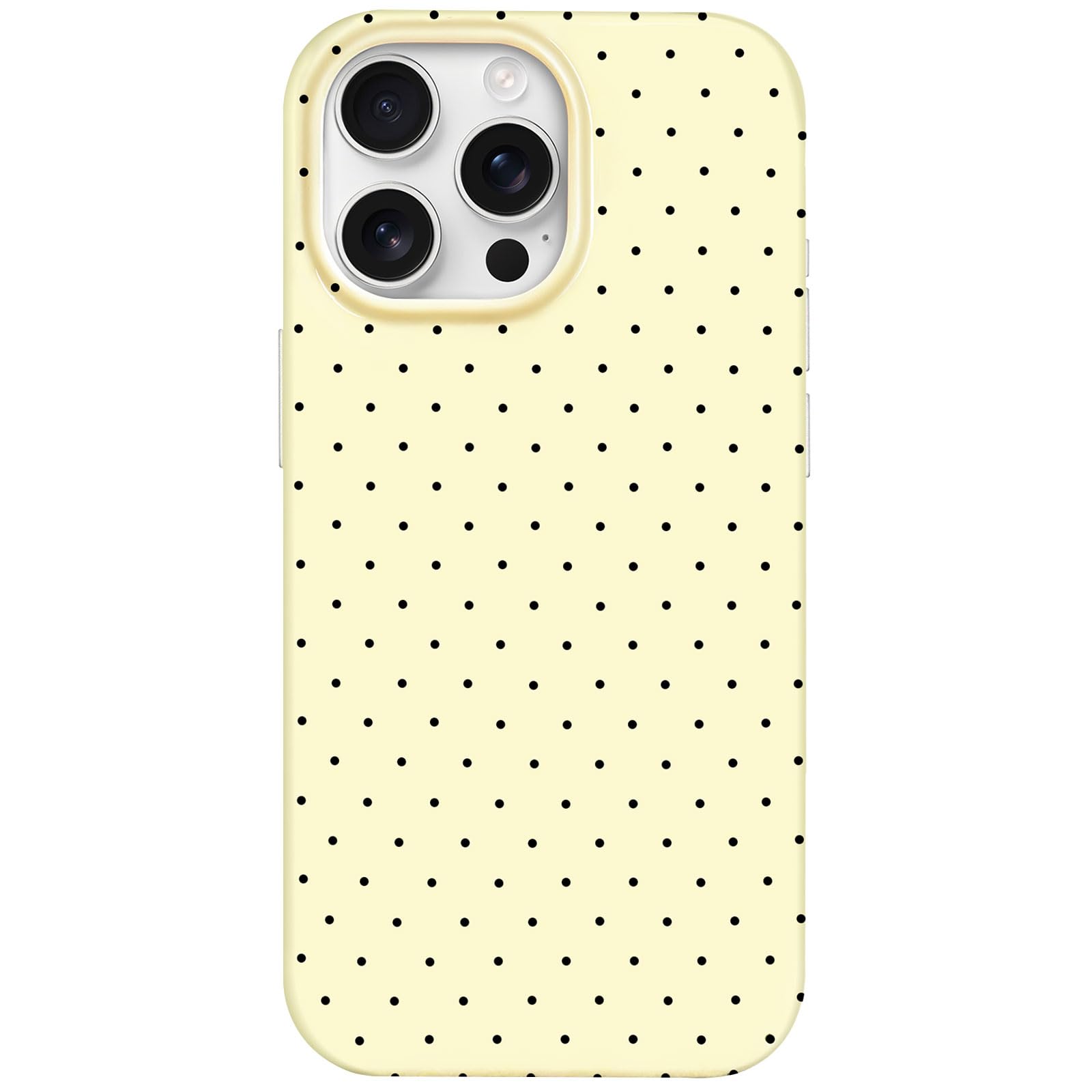 Hython for iPhone 15 Pro Case Cute Polka Dot Aesthetic Design Simple Cover 6.1, Thin Slim Anti-Scratch Soft TPU Bumper Shockproo
