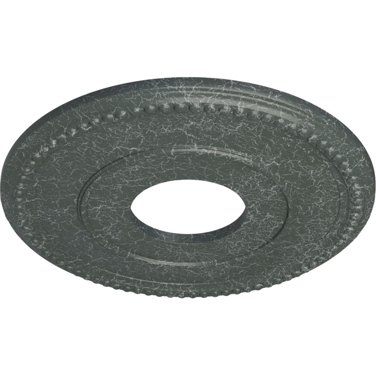 Ekena Millwork Cm12Bragc 12-1/2 X 3-7/8 X 3/4 Bradford Ceiling Medallion, Athenian Green Crackle