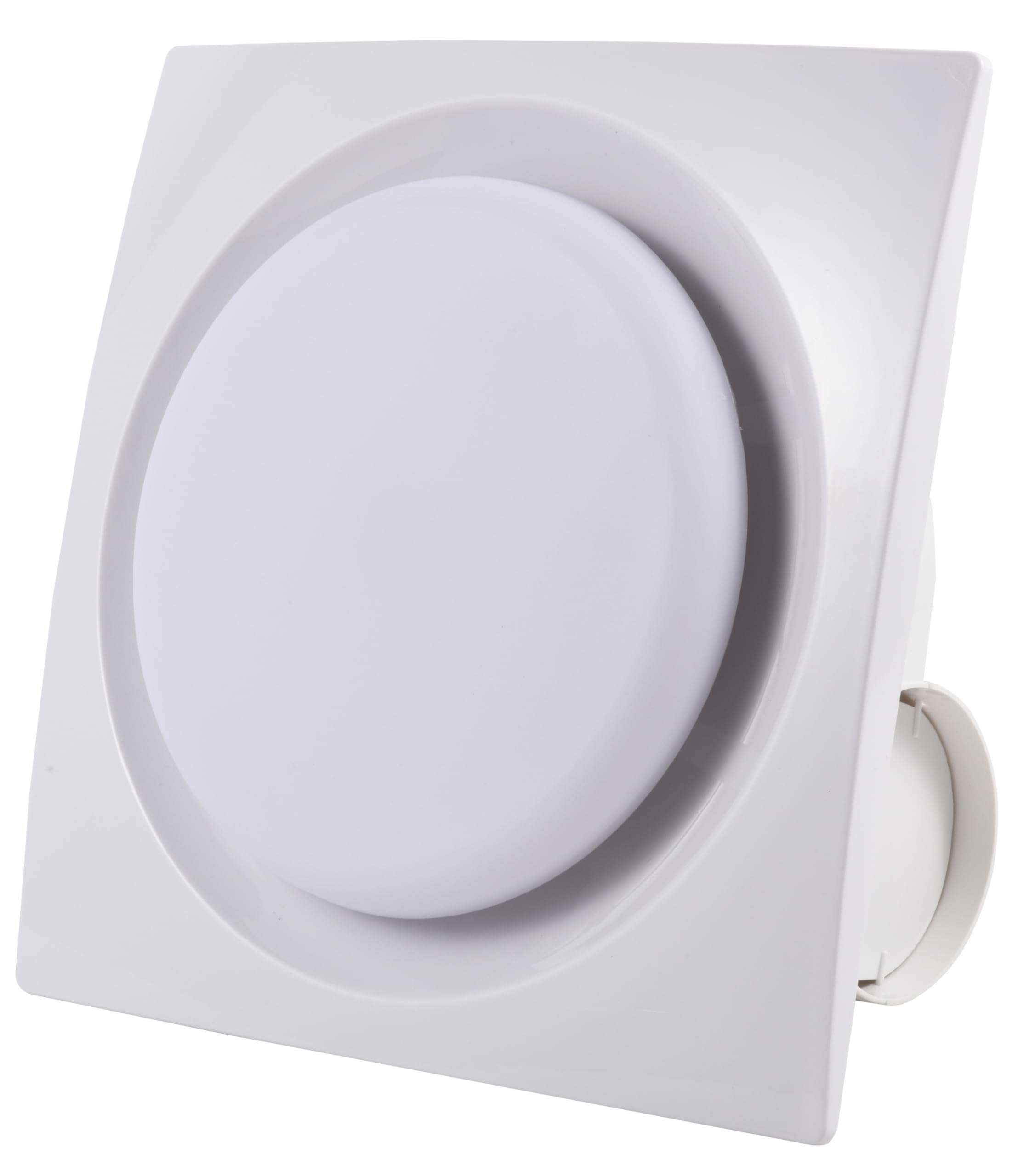 Nalle Ventilation Fans Bathroom Exhaust Fan With Light 9.6 Inch Panel 6000K 12W Round Led 90 Cfm 1.0 Sones 4 Inch Duct,110V Ceil