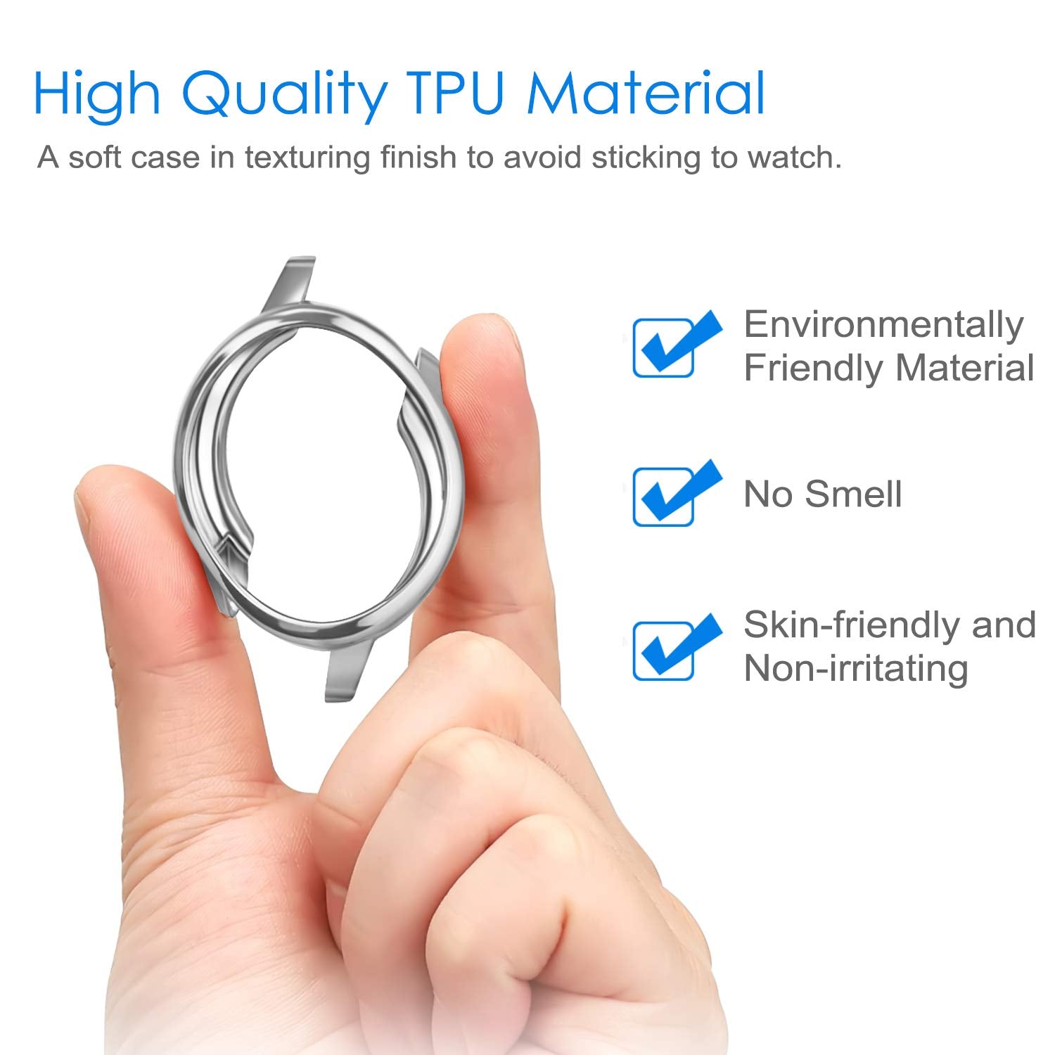 3 Pack   Fintie Case Compatible With Samsung Galaxy Watch Active 40Mm (Not Fit For Active 2), Premium Soft Tpu Screen Protector