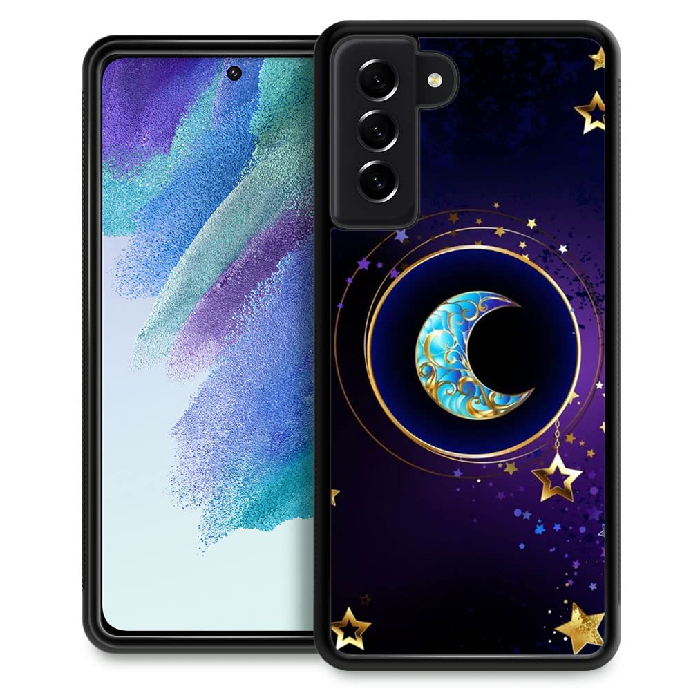 Zhegailian Compatible With Samsung Galaxy S23+ Case,Moon Star Mandala Samsung Galaxy S23+ Cases For Girls,Non Slip Soft Tpu Bump