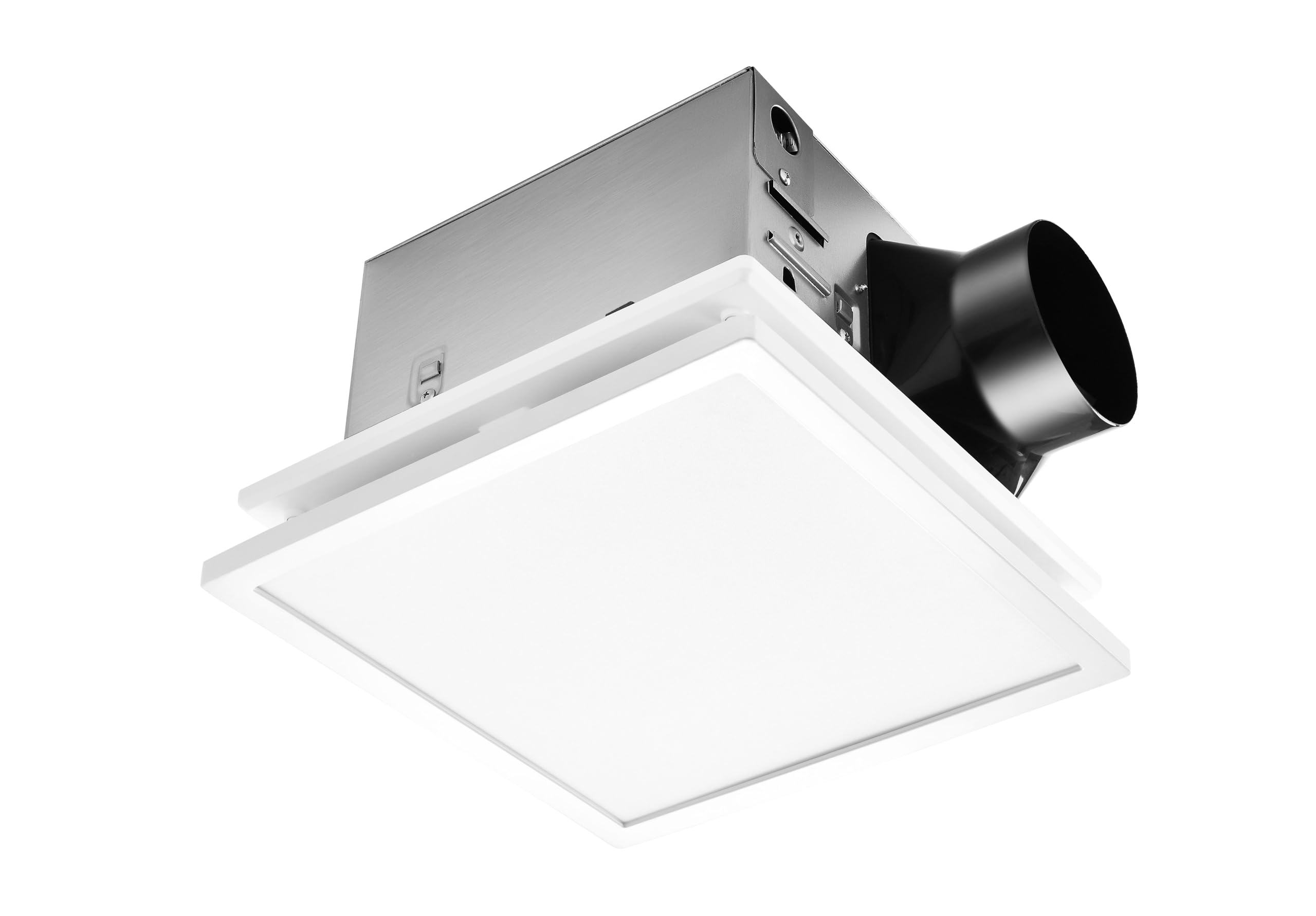 Tech Drive Bathroom Exhaust Fan With Light, 110 Cfm, Super Quiet 1.2 Sone Bathroom Fan With Light,1000Lm Dimmable 3Cct Led Light