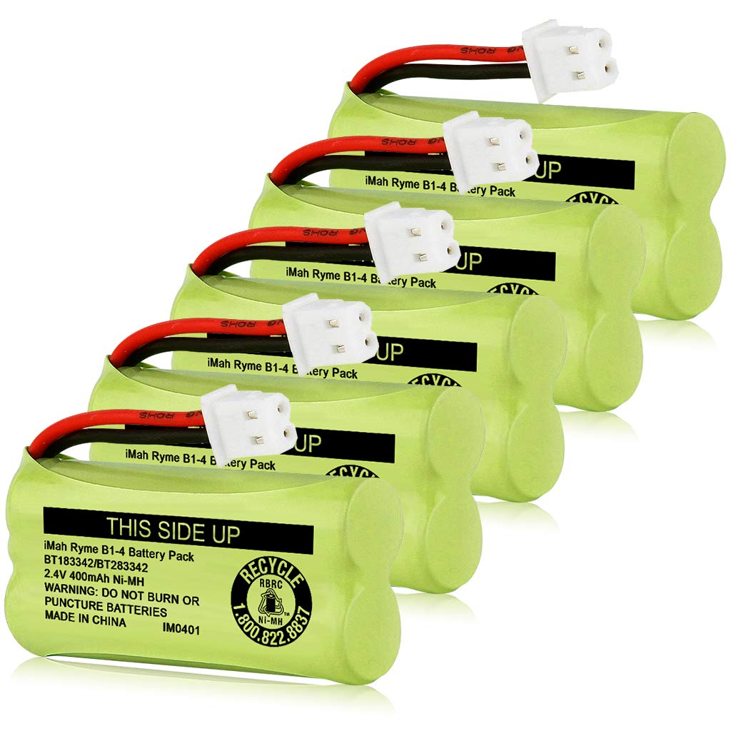 Imah Bt183342/Bt283342 2.4V 400Mah Ni Mh Battery Pack Compatible For Bt166342/Bt266342 Bt162342/Bt262342 2Sn Aaa40H S X2, Pack O