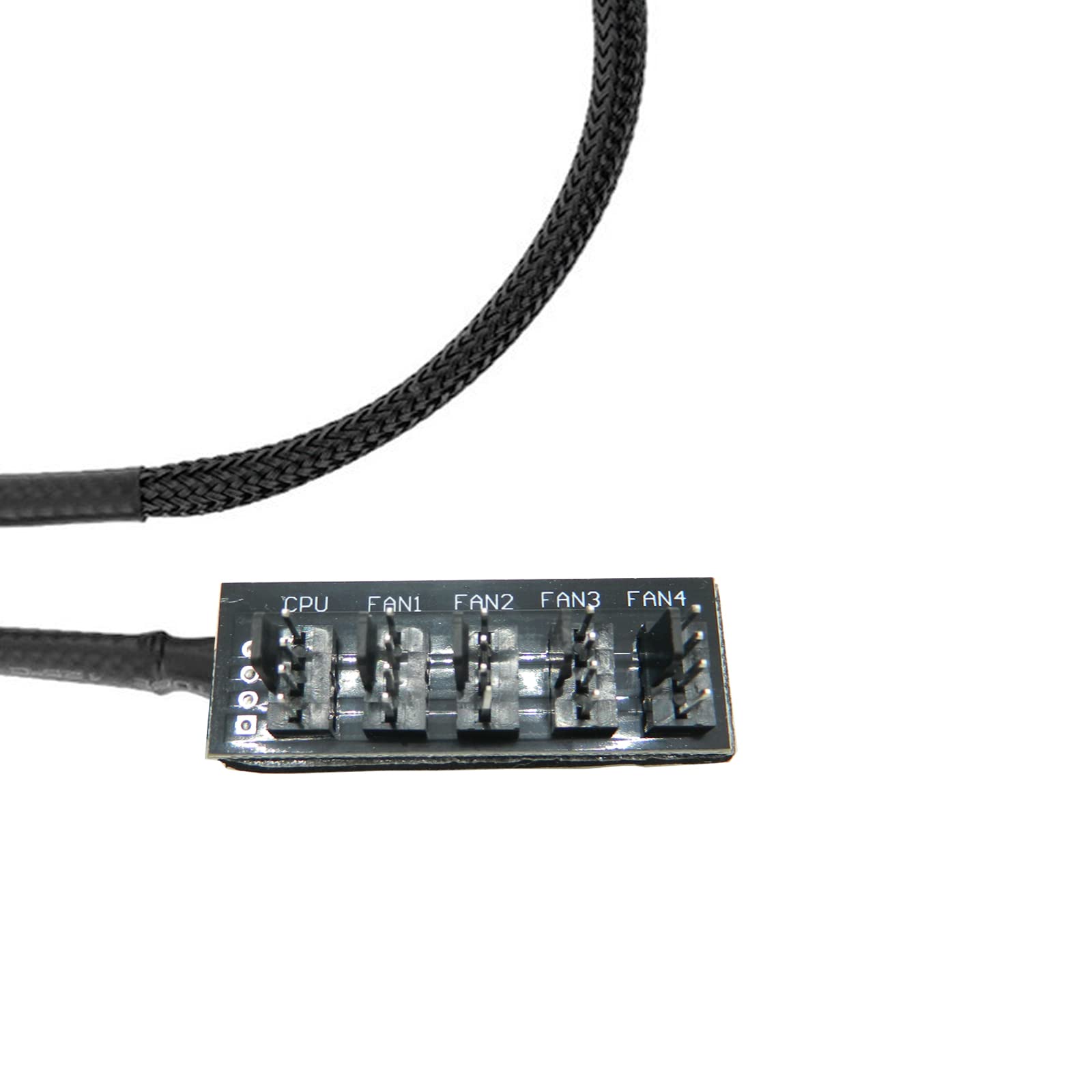 Fbhdzvv Pwm Fan Hub Splitter 4 Pin/3 Pin Pc 5 Way Splitter, Cooling Fans Power Cable 1 To 5 Way Pc Case Internal Motherboard Ext