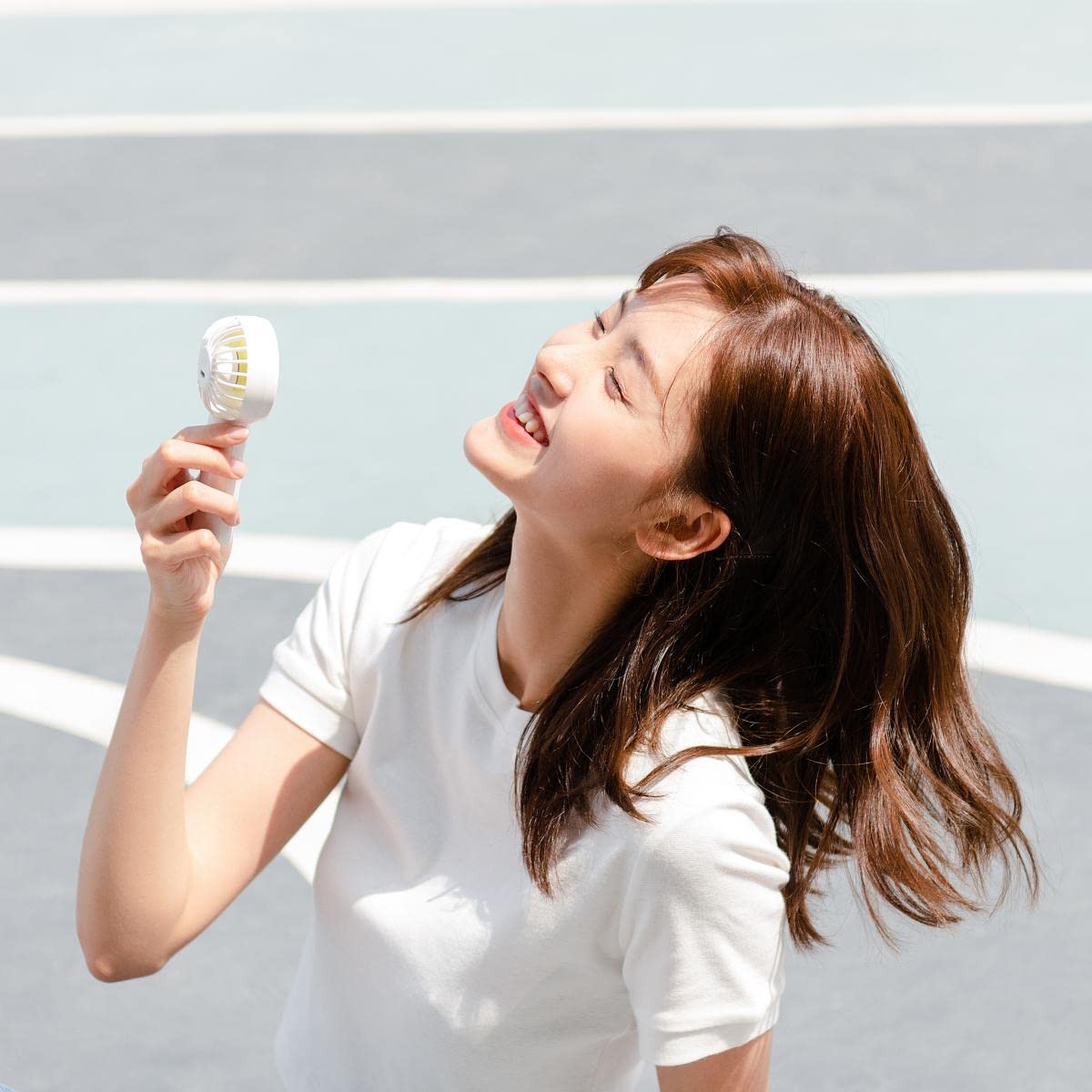 Jisulife Mini Fan Battery Operated Handheld With 2000 Mah Or Usb Powered Personal Fan,3 Speeds,Enhanced Airflow, Rechargeable Qu