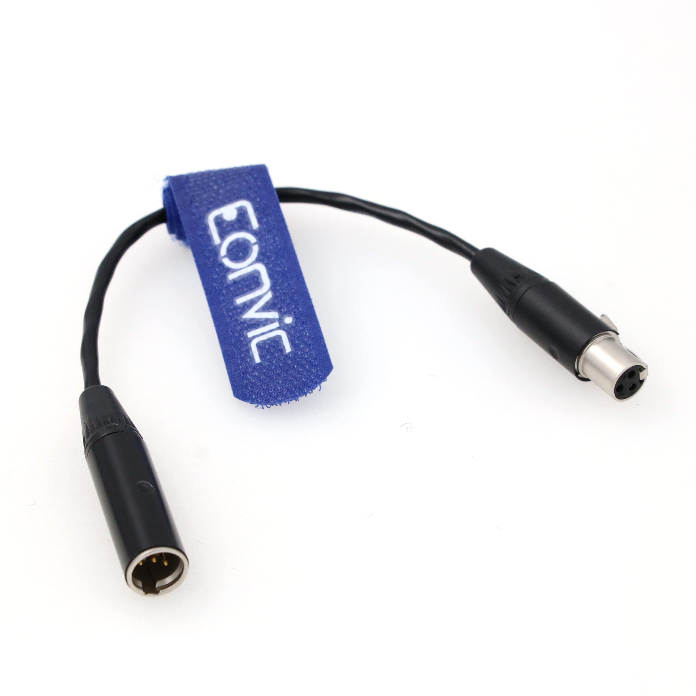 Eonvic Ta3F Mini Xlr 4Pin Ta4M To Mini 3Pin Xlr Ta3F Female Microphone Adapter Cable For Akg Bodypack Pt40, Pt60, Pt80, Shure Wl