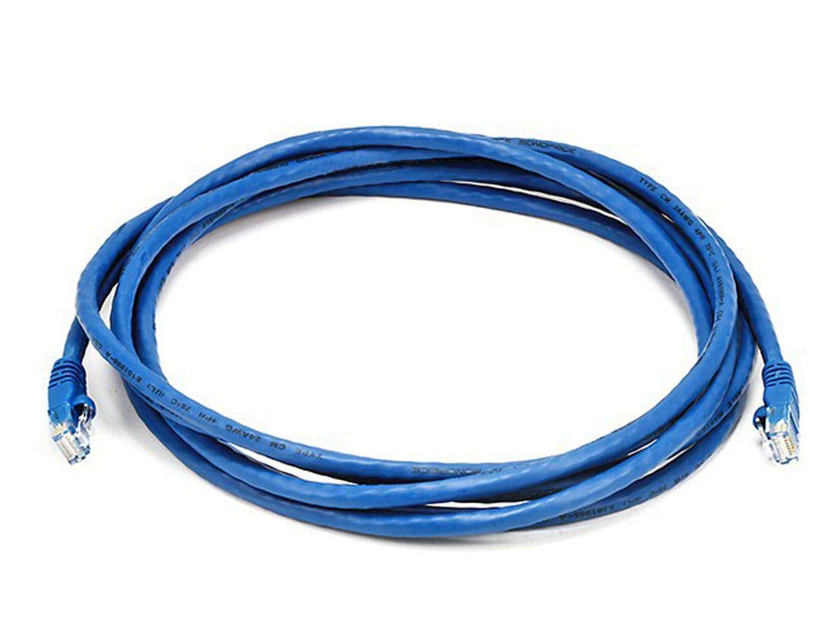 Cat5E 24Awg  Cable_ 10Ft Blue