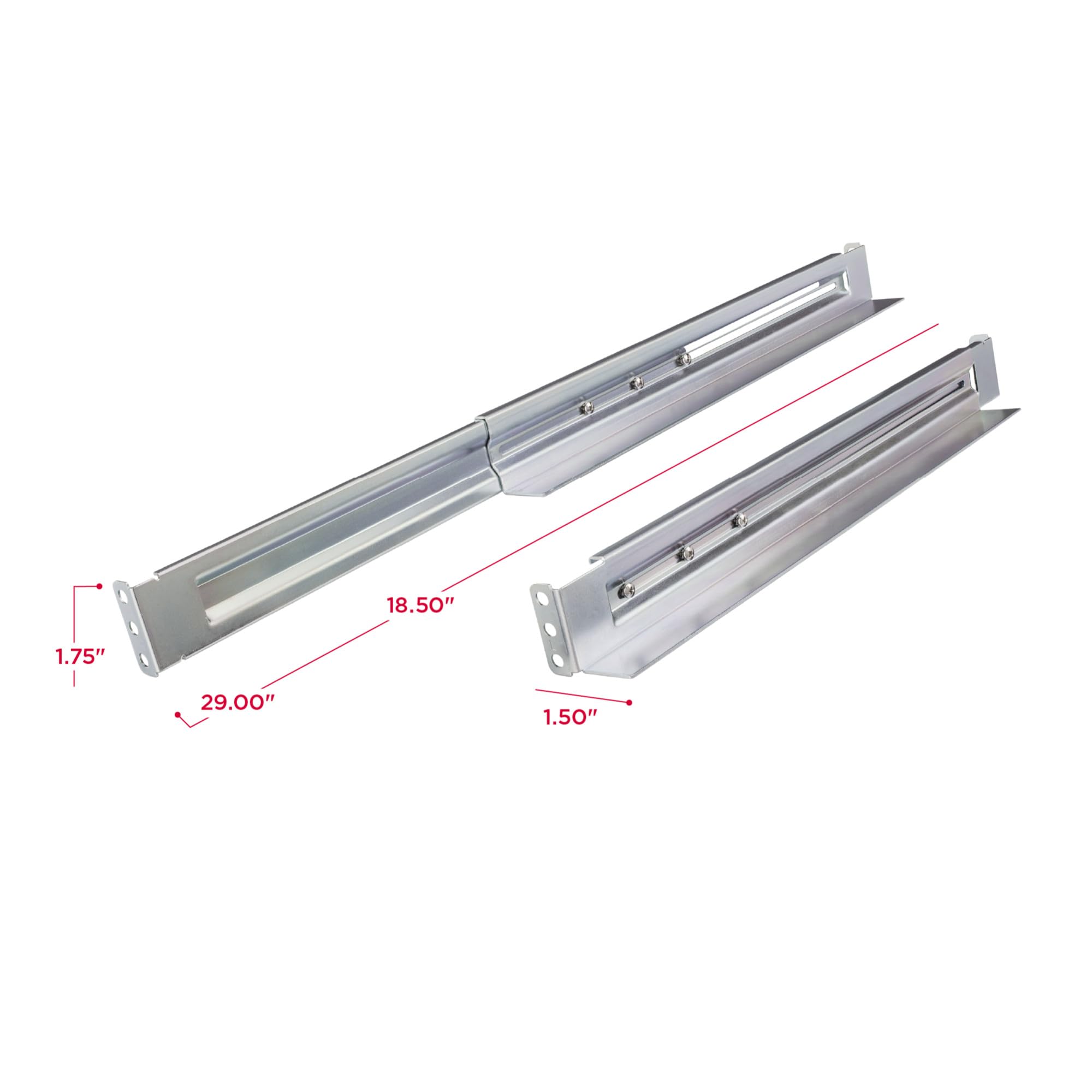 Cyberpower 4Postrail 4 Post Universal Rack Mount Rail Kit, Silver