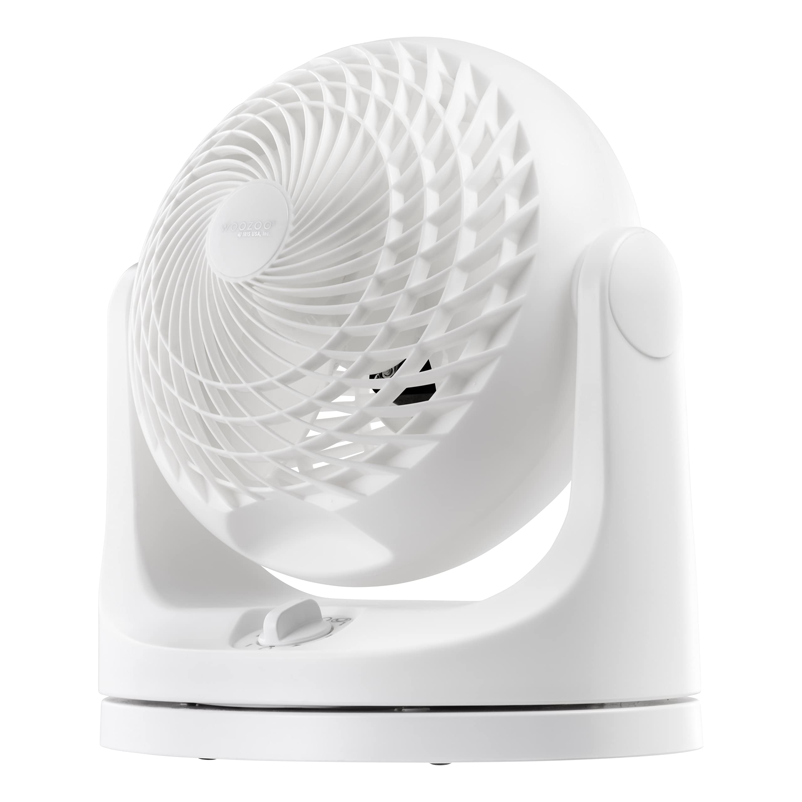 IRIS USA WOOZOO Desk Fan, Oscillating Table Air Circulator, 3 Speeds, 52ft Max Air Distance, 112 Adjustable Tilt, 30db Quiet Mot