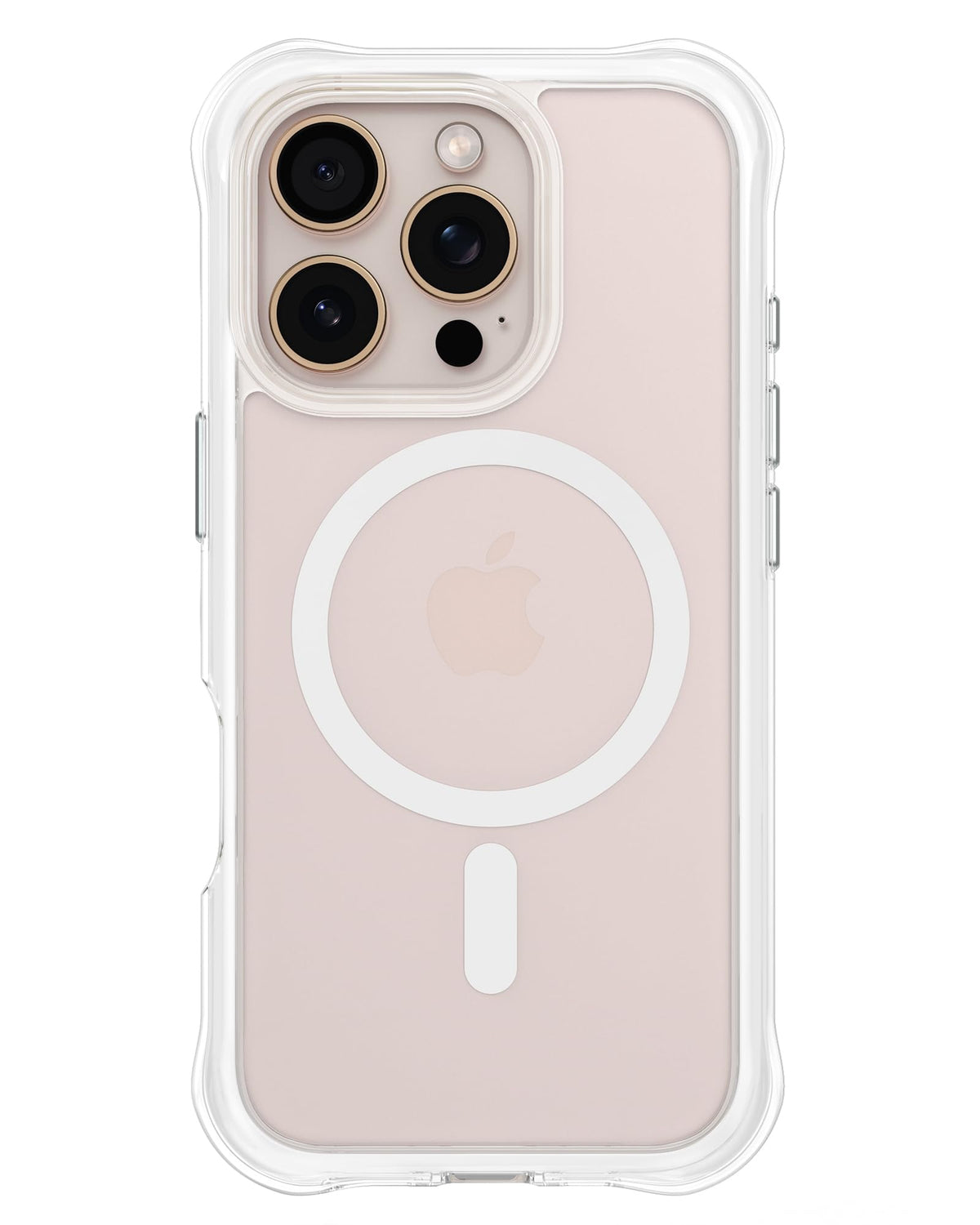 Ornarto Air Case For Iphone 16 Pro Clear, Compatible With Magsafe, Military-Grade Drop Protection Cover With Built-In Air, White