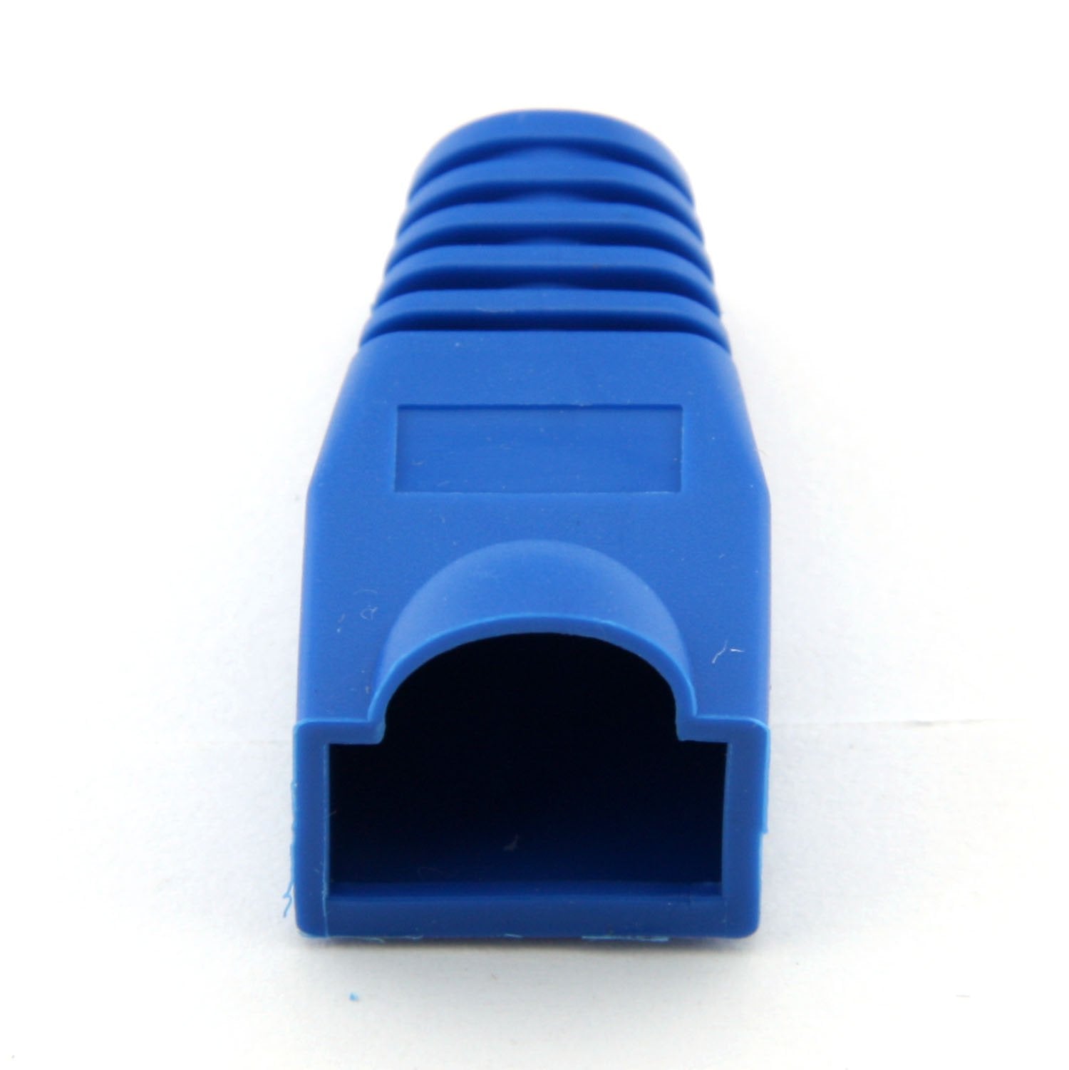 Maxmoral 100-Pack Cat5E Cat6 Rj45 Ethernet Network Cable Strain Relief Boots - Blue