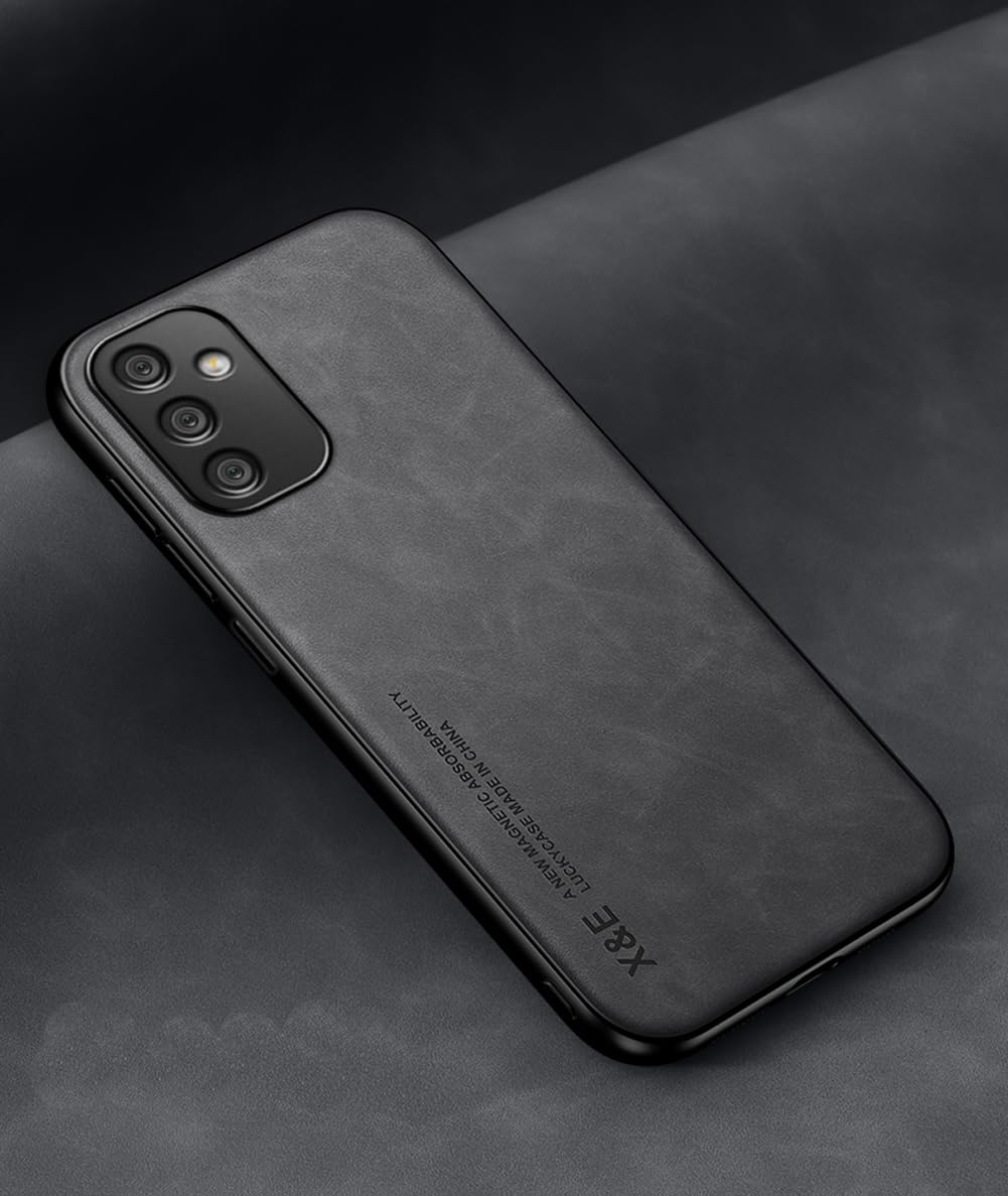 Kepuch Silklike Case For Samsung Galaxy A15   Cover Bumper Built In Metal Plate For Samsung Galaxy A15   Black