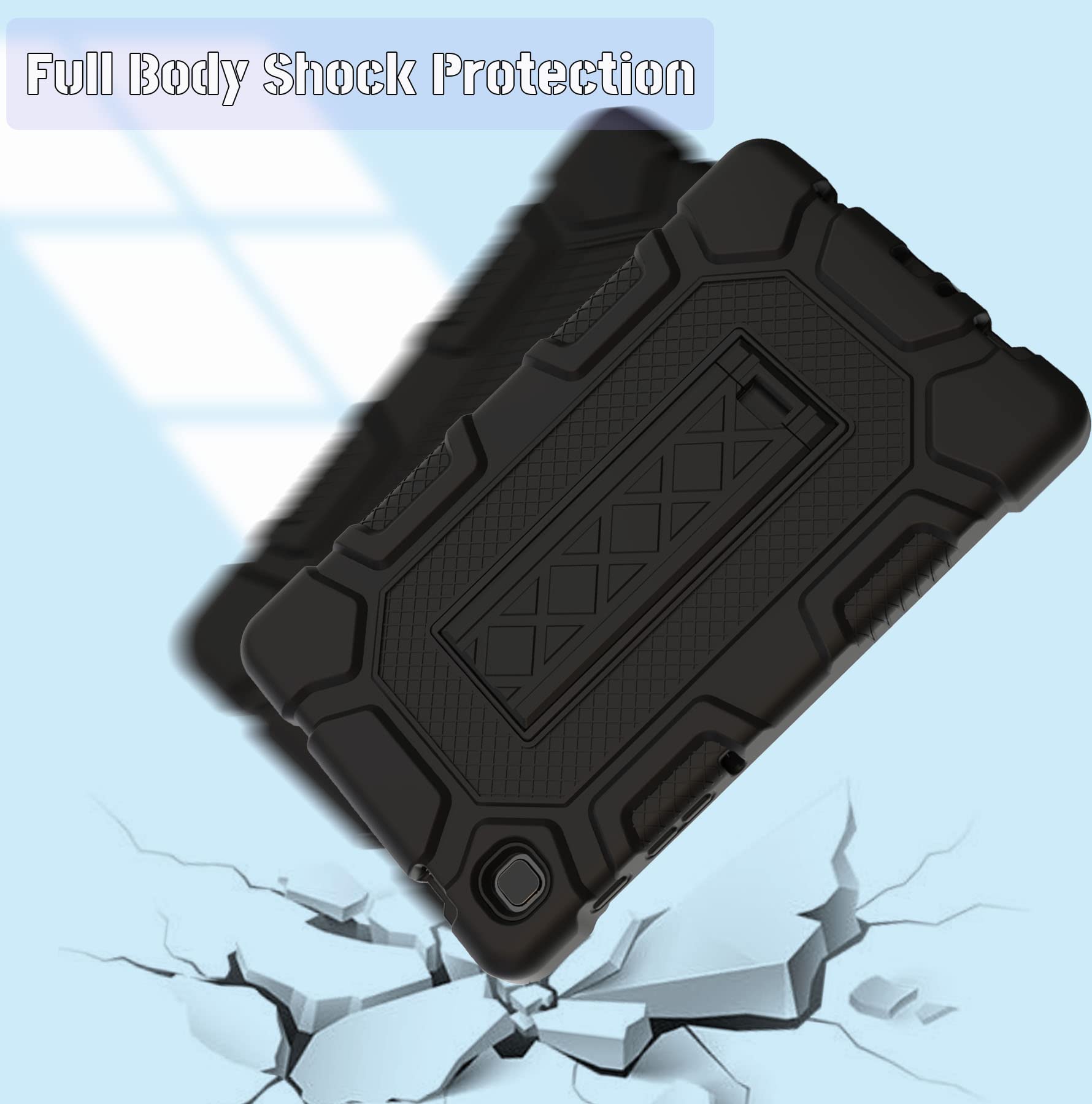 Rantice Samsung Galaxy Tab A7 Lite Case With Kickstand, Shockproof Rugged Case For Kids 8.7 Inch 2021 Tablet A7 Lite (Sm T220/T2