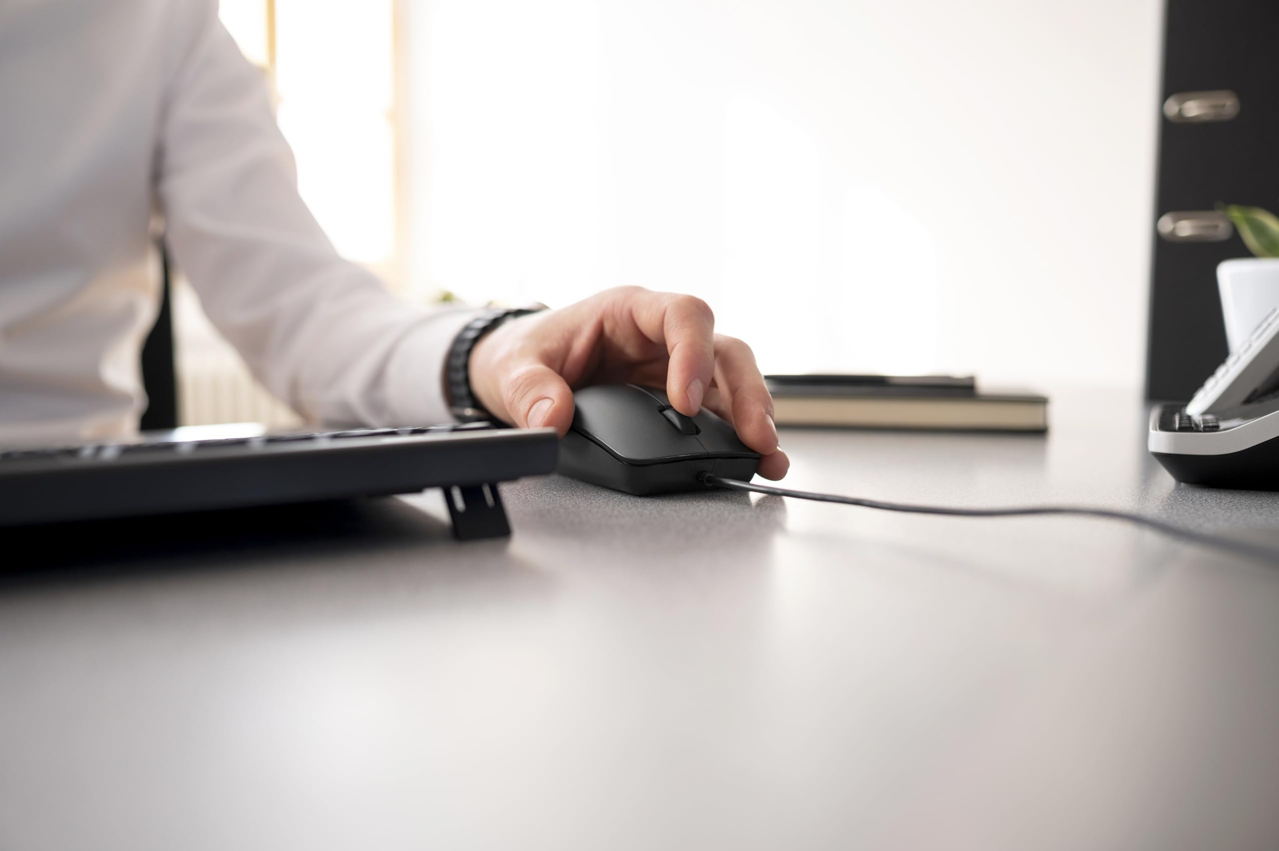 Cherry Corded Mouse. Simple Durable And Reliable Office Mouse. 3 Button With Scroll Wheel. Usb Plug N Play. Mc 1000