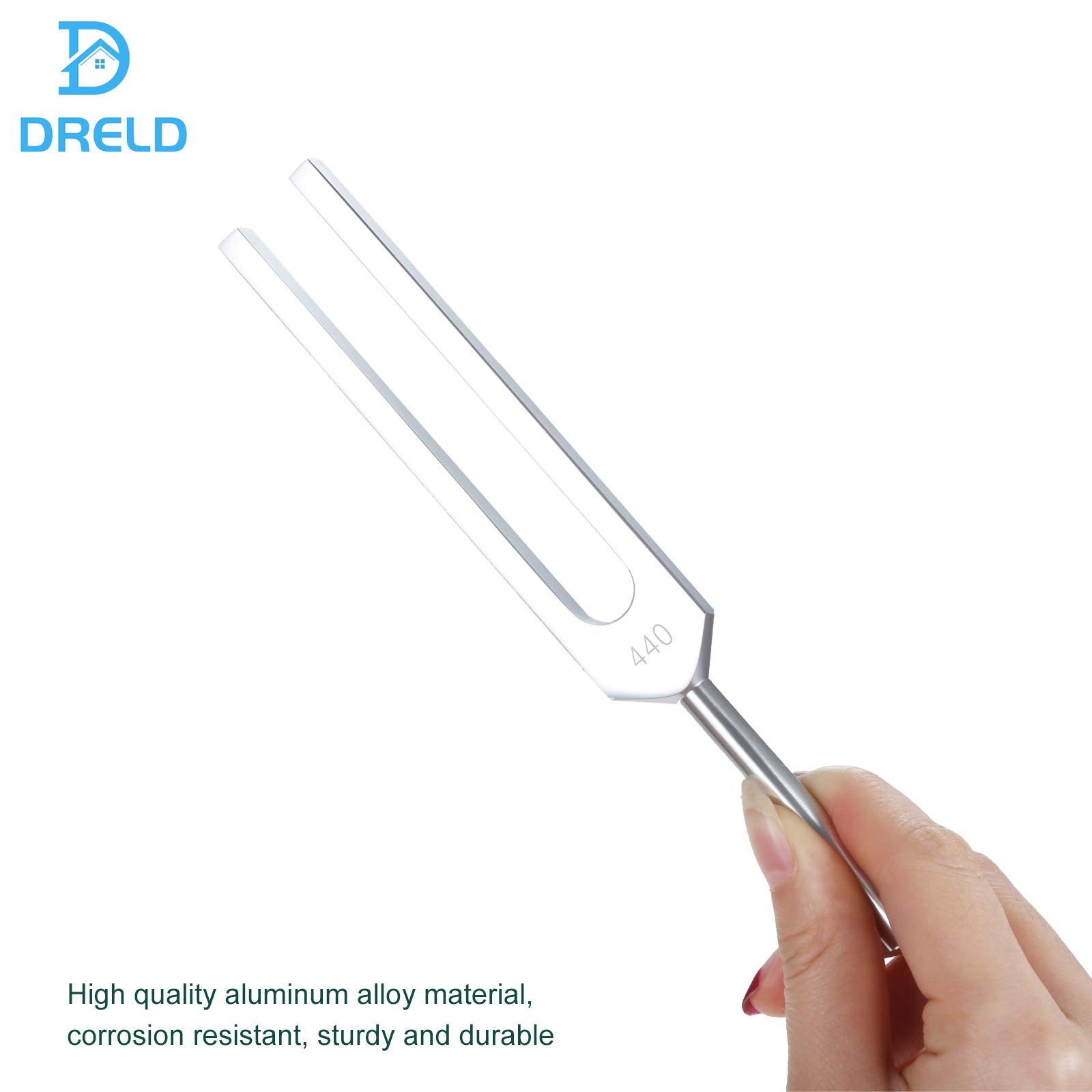 440 Hz Tuning Fork, A440Hz Tuning Fork With Silicone Hammer Bag For Violin Guitar Tuner Instrument, Dna Repair Healing, Sound Th