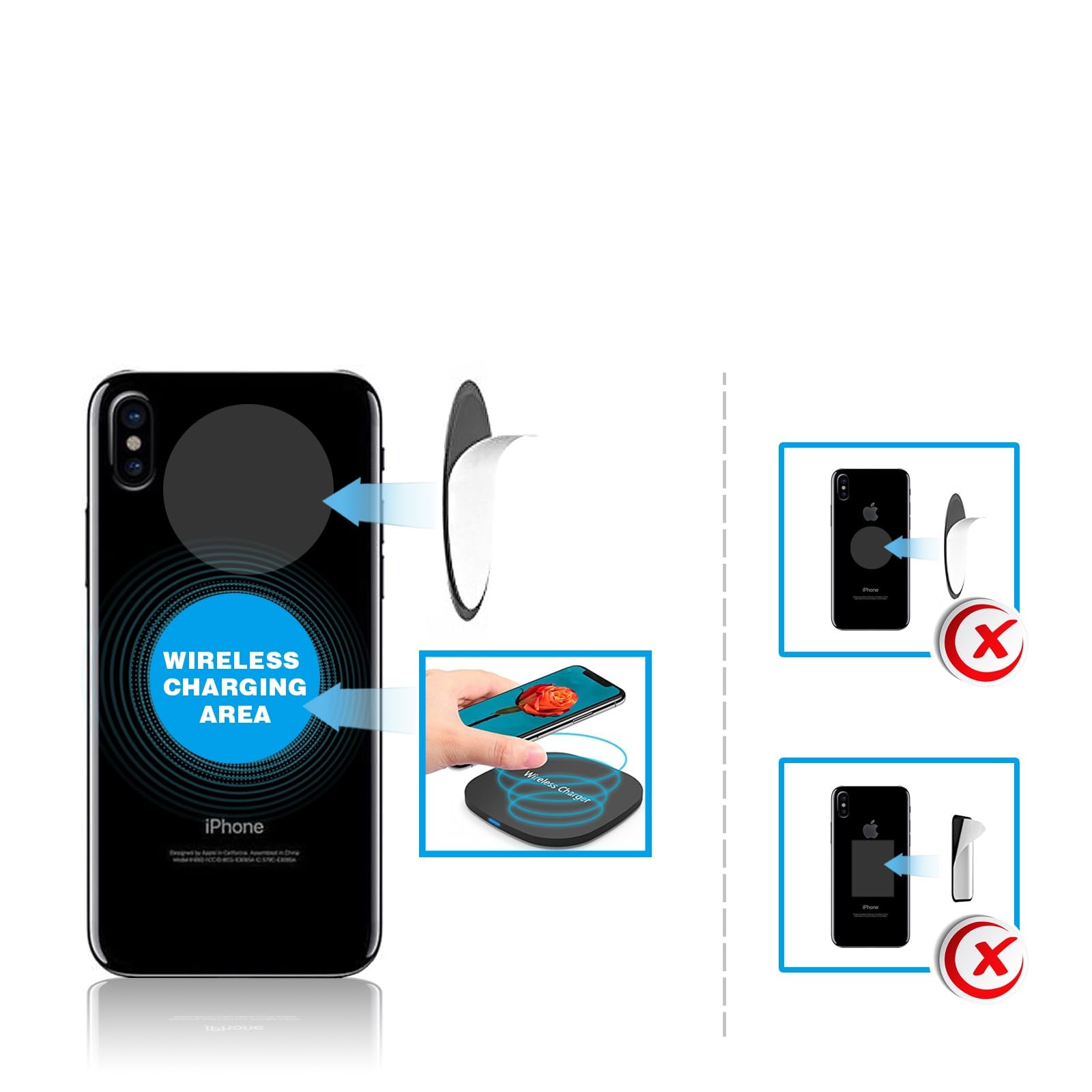 Esoulk Magnetic Car Phone Holder - Stick-On Dashboard Mount With Strong 3M Adhesive, 360 Rotation, Secure Grip, Universal Compat