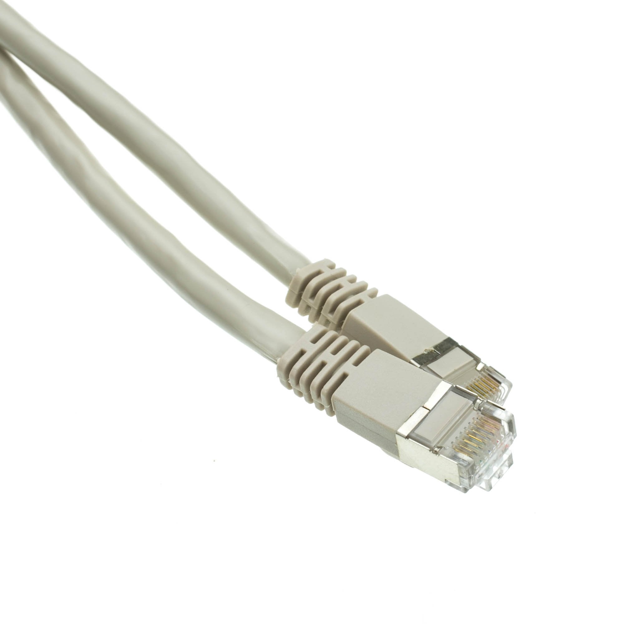 Cablewholesale 7 Foot Gray Cat6A Ethernet Patch Cable, Snagless/Boot With Rj45 Connector, 500 Mhz, 26 Awg, Stp(Shielded Twisted