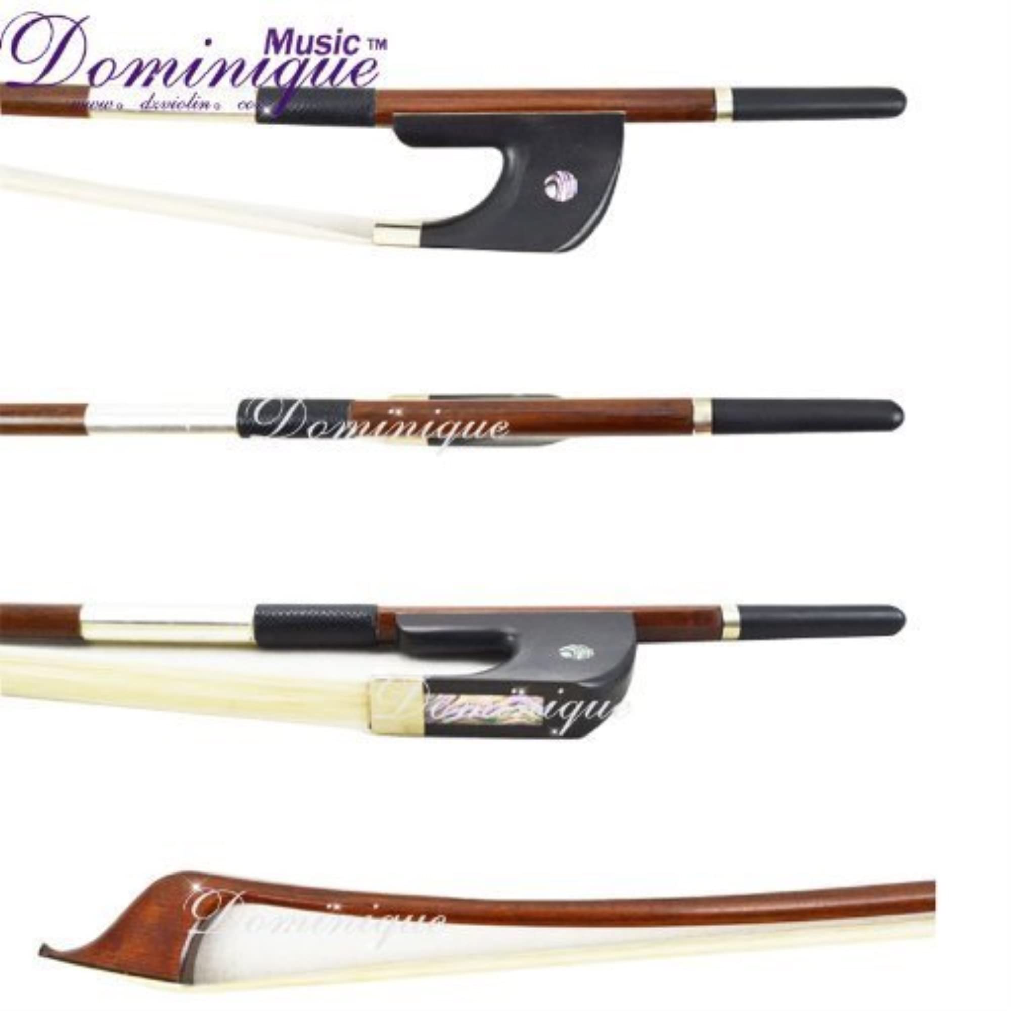 Model Dm2629 Double Bass Bow 3/4 Size Top Brazil Wood German Type  (3/4   Size)