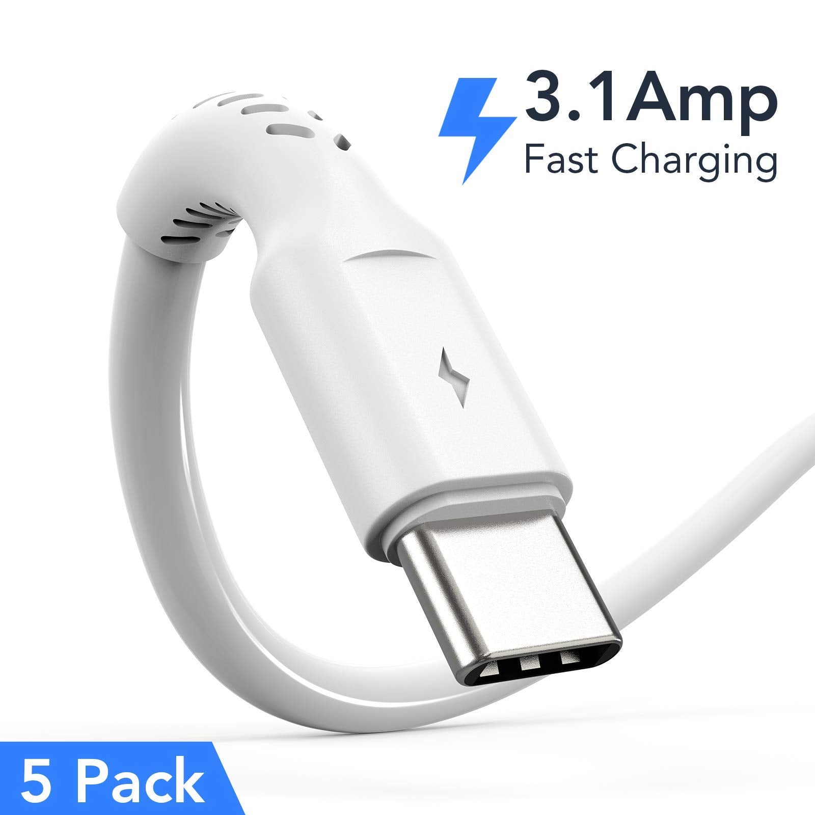 6 Inch Short Usb C Cord Fast Charge 5 Pack Durable Usb A To Usb Type C 3A Fast Charging Cable For Charging Station Compatible With Samsung Galaxy Note 20 A20 A51 S10 S20 Plus Ultra Lg Stylo K51
