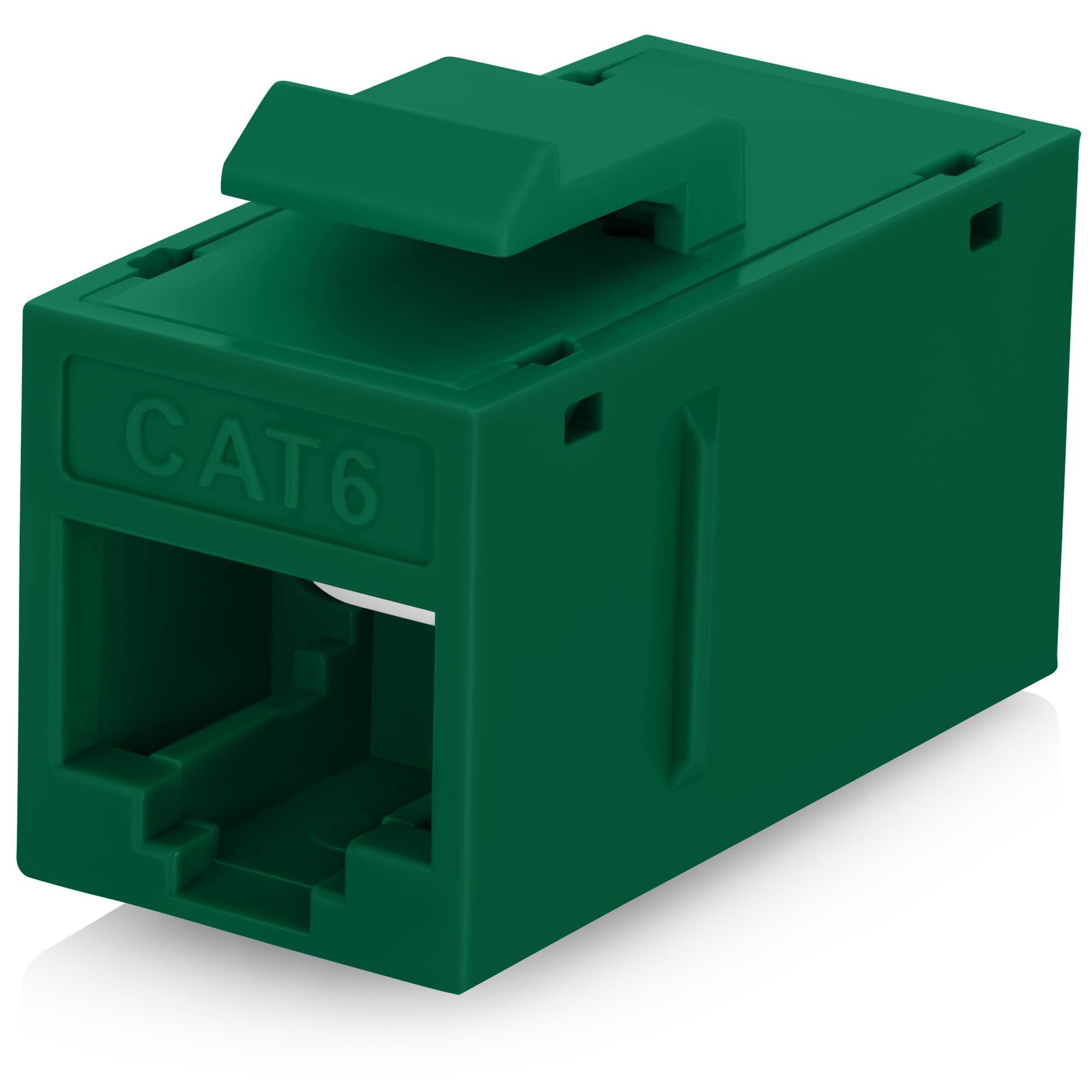 Everest Media Solutions Rj45 Cat6 Keystone Coupler In Green   48 Pack   Female To Female Ethernet Keystone Jack For Standard Wal
