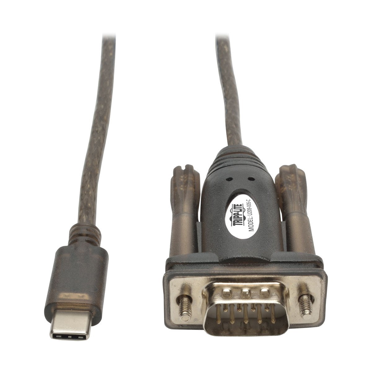 Tripp Lite Usb-C To Db9 Serial Adapter Cable, 5 Usb 2.0 Type C To Rs-232 (M/M), 5Ft (U209-005-C)